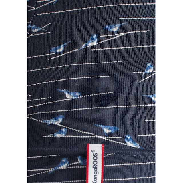 KangaROOS Langarmshirt, mit süssen Vögel-Allover-Druck - NEUE KOLLEKTION  online bestellen bei Jelmoli-Versand Schweiz