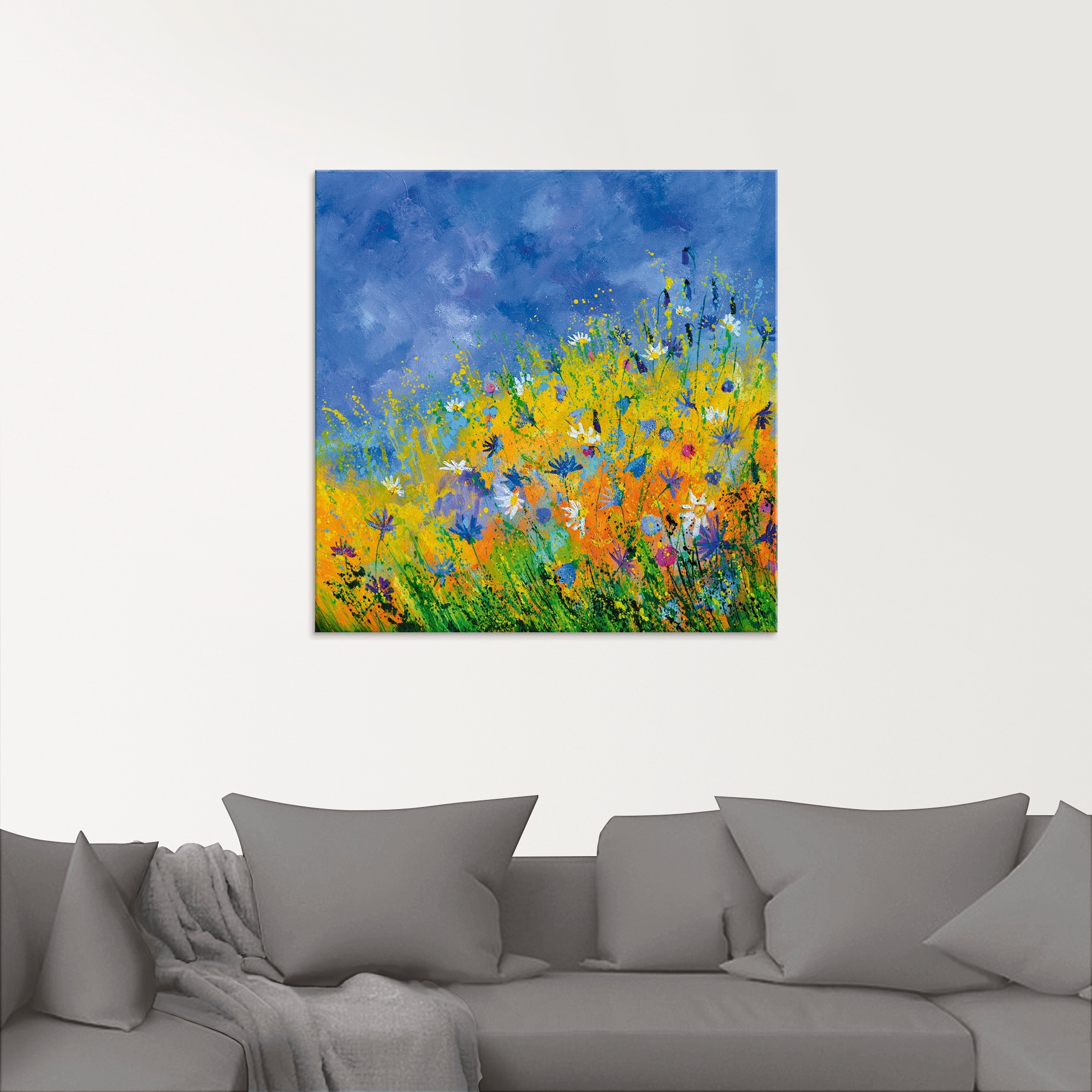 Artland Glasbild »Wildblumen«, Blumenwiese, (1 St.), in verschiedenen Grössen