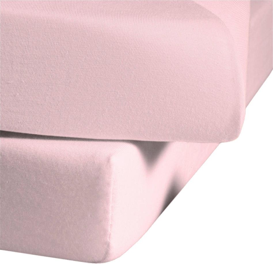 fleuresse Spannbettlaken »Jenny C aus feinfädigem Mako-Jersey«, für Matratzen bis 23 cm Höhe