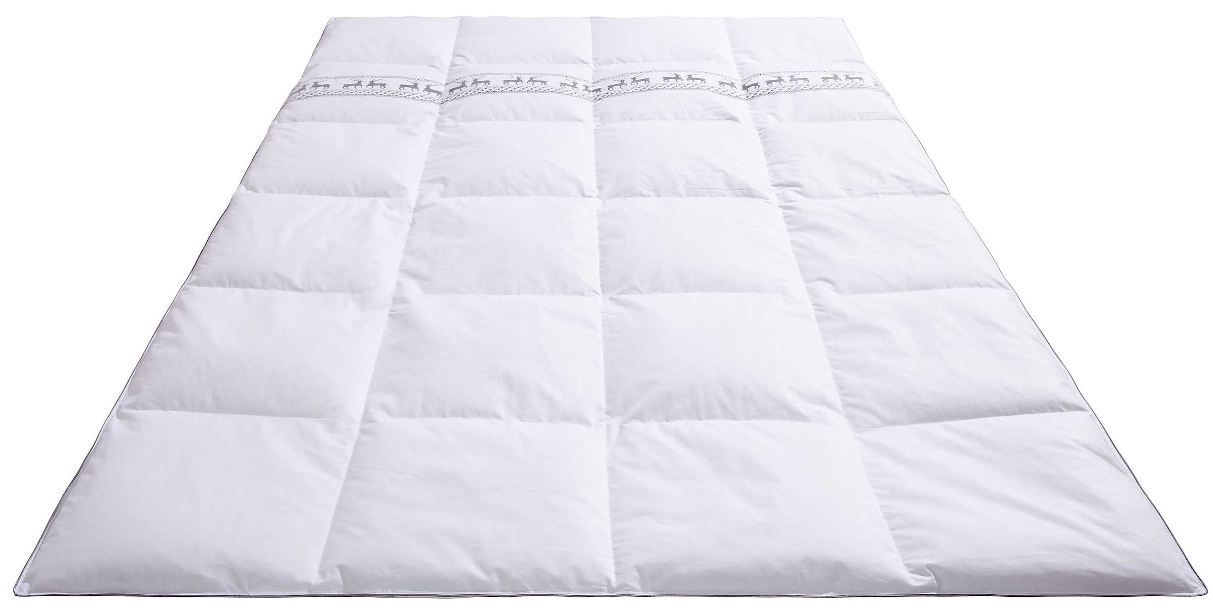 Älgdröm Daunenbettdecke »Finja, Bettdecke 135x200 cm, weitere Grössen, Made in Germany«, warm, Füllung 80% Daunen & 20% Federn, Bezug 100% Baumwolle, (1 St.), Bettdecken, Sommer & Winter, Decke, Made in Germany