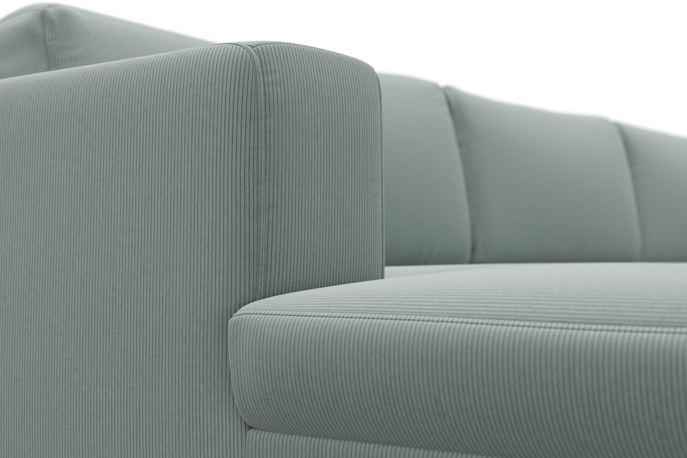DOMO collection Wohnlandschaft »Modica U-Form«, XXL, in moderner Optik mit, 2 grosszügigen Recamieren, auch in Cord