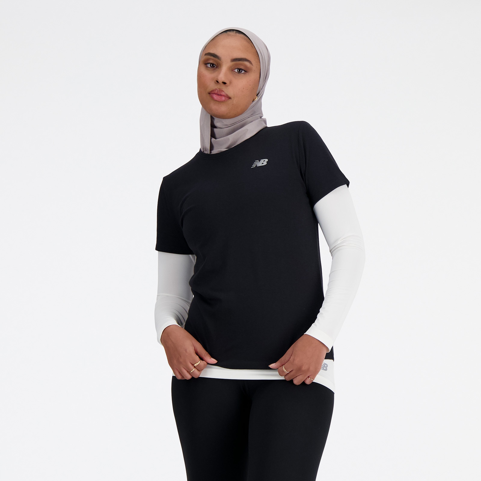 New Balance Laufshirt, mit Label