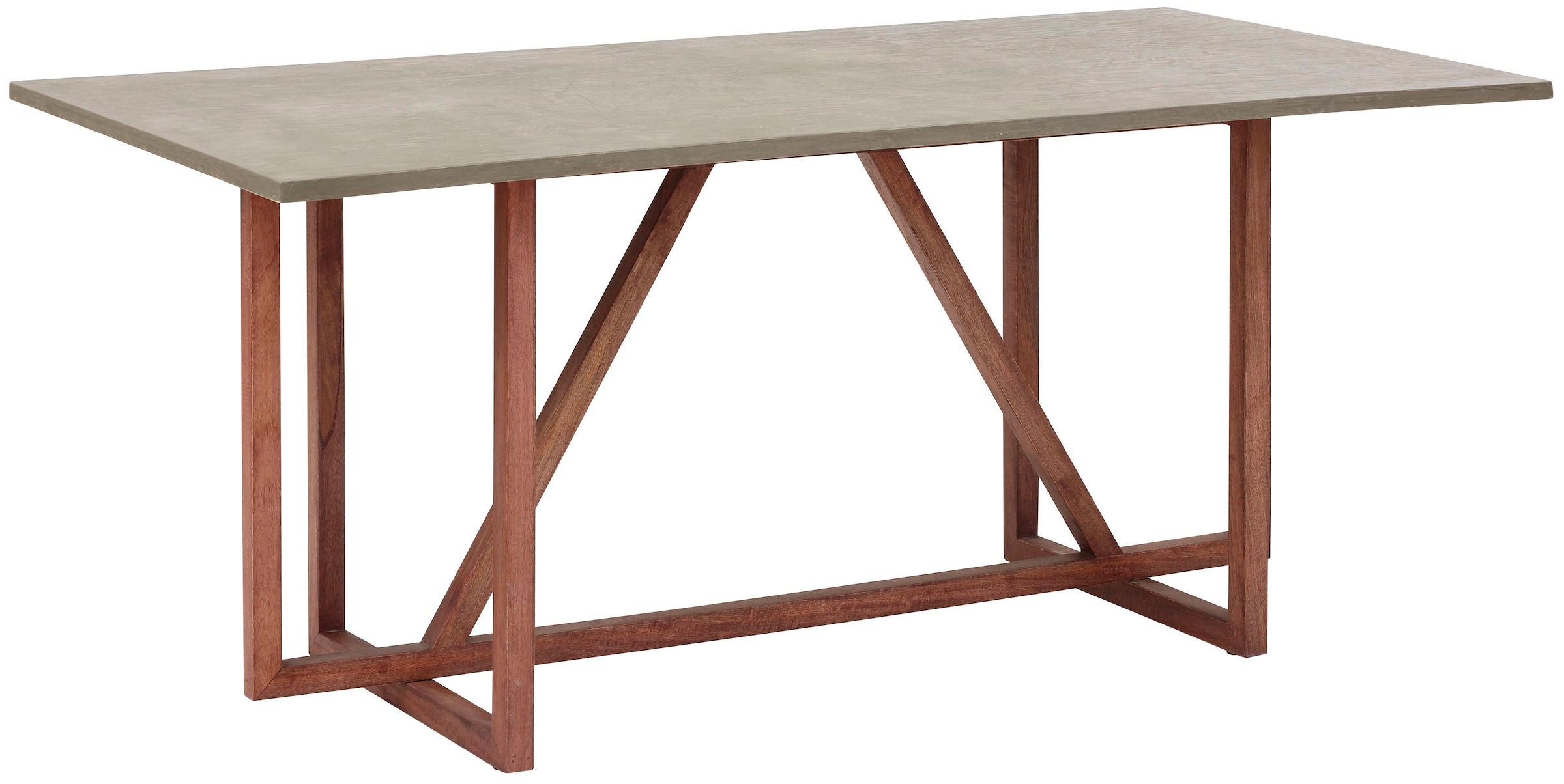 Home affaire Esstisch »Beton«, aus massiven Mangoholz, Tischplatte im Beton- Optik Look, Breite 180 cm online kaufen | Jelmoli-Versand