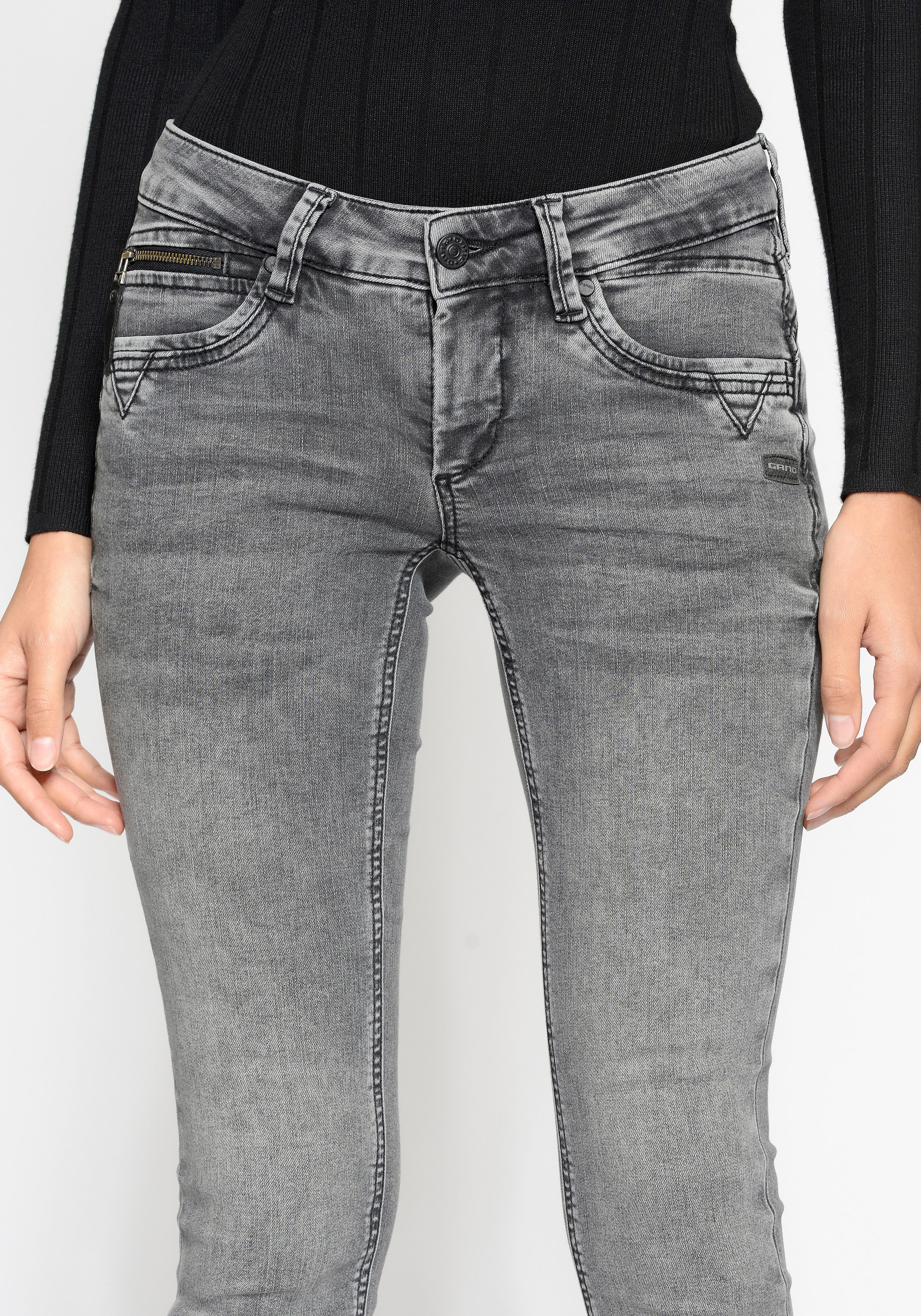GANG Skinny-fit-Jeans »94Nikita«, mit Zipper-Detail an der Coinpocket  online bestellen bei Jelmoli-Versand Schweiz | Skinny Jeans