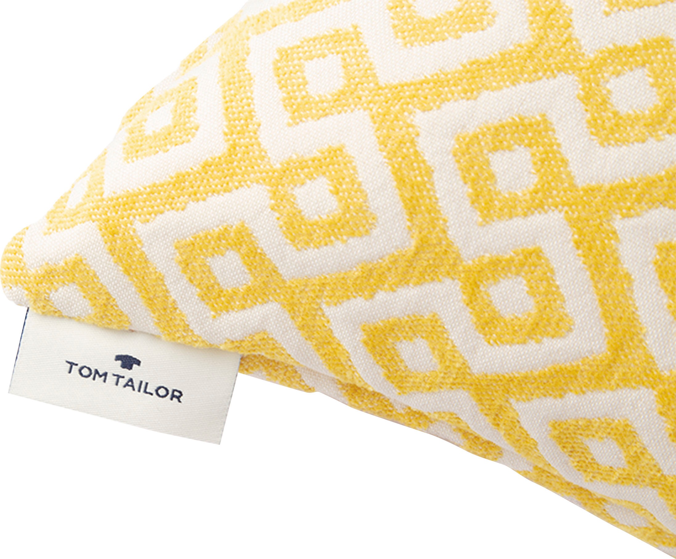 TOM TAILOR HOME Dekokissen »Rhomb«, gewebt mit Chenillegarnen, Kissenhülle ohne Füllung, 1 Stück
