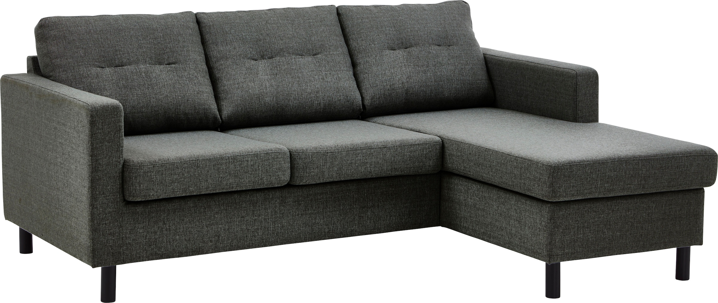 ATLANTIC home collection Ecksofa »Tea L-Form«, Ecksofa, frei im Raum stellbar und Recamiere beidseitig montierbar