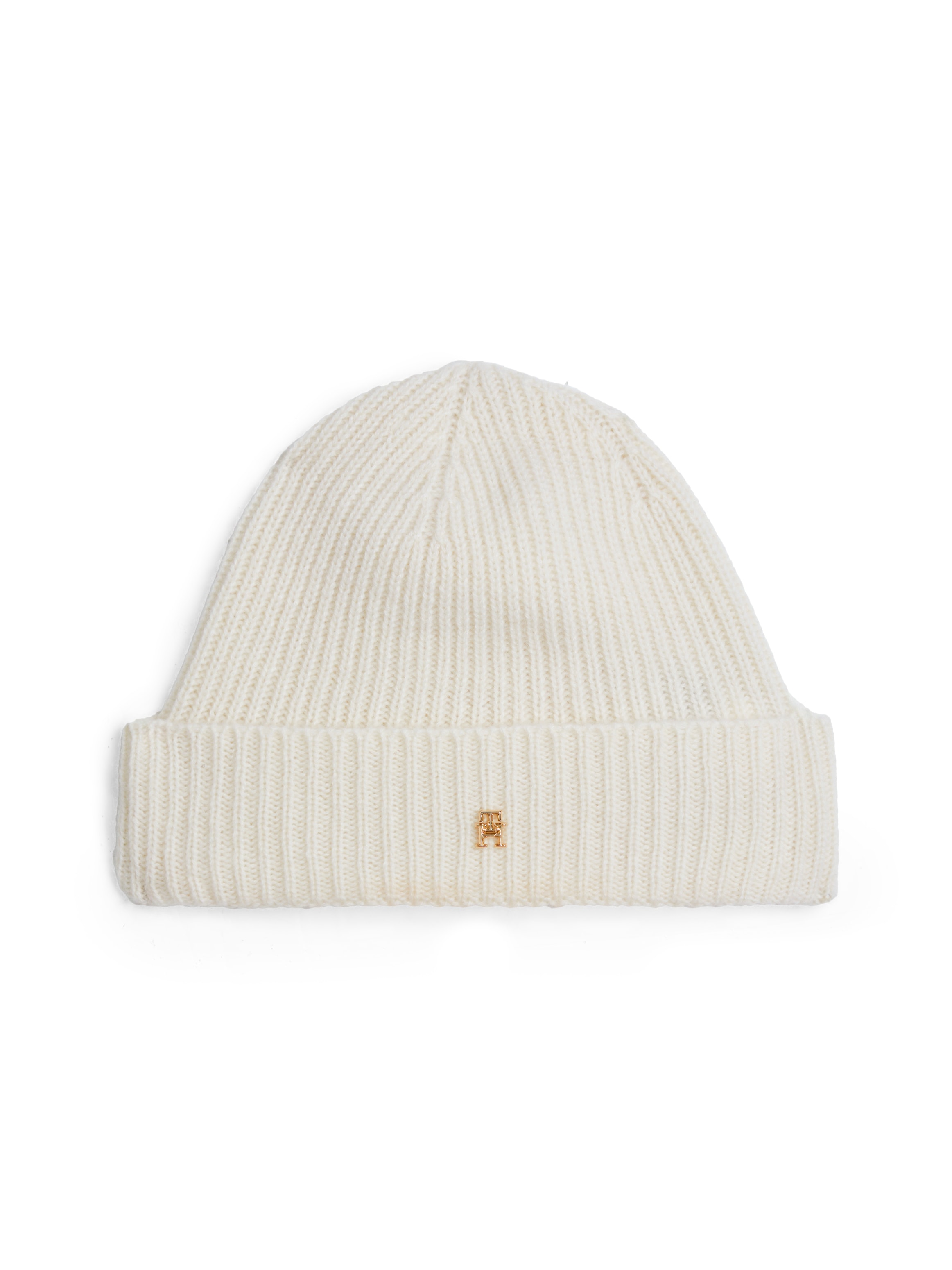 Tommy Hilfiger Strickmütze »CASHMERE CHIC BEANIE«, mit Monogramm-Emblem