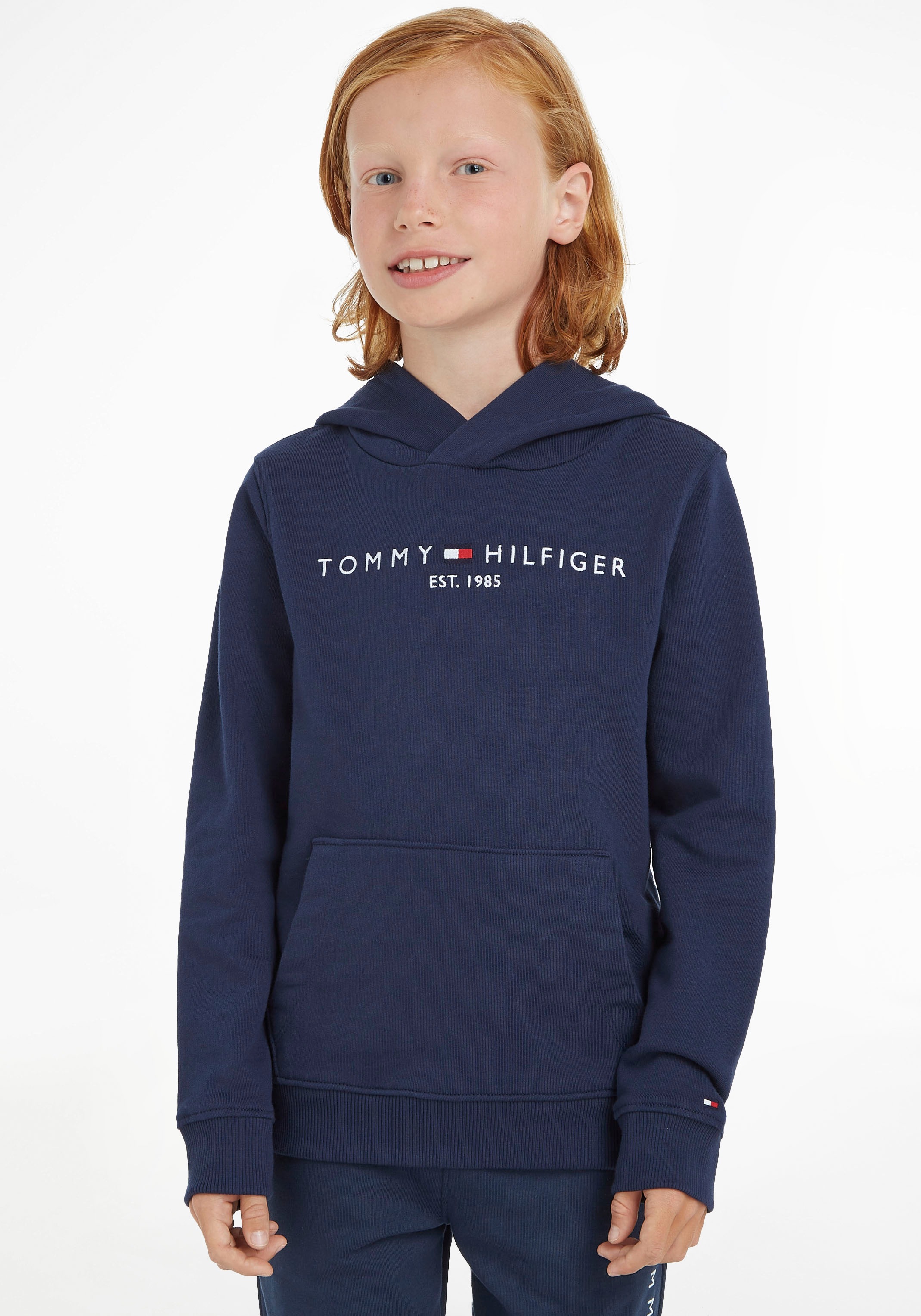 TOMMY HILFIGER Jungen Kapuzensweater - Hoodie dunkelblau | 152
