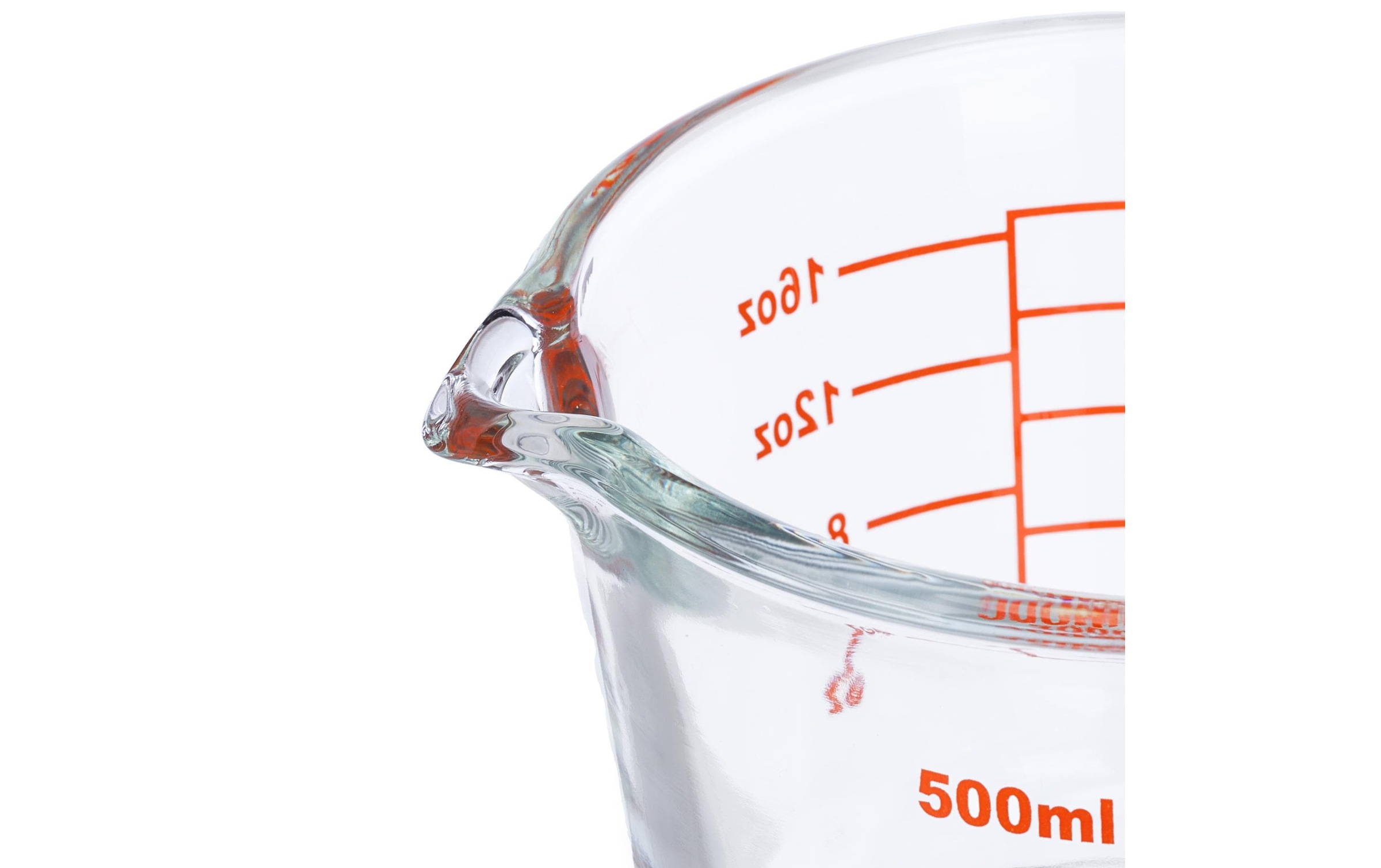 relaxdays Messbecher »500 ml«, Glas, (1 St.)