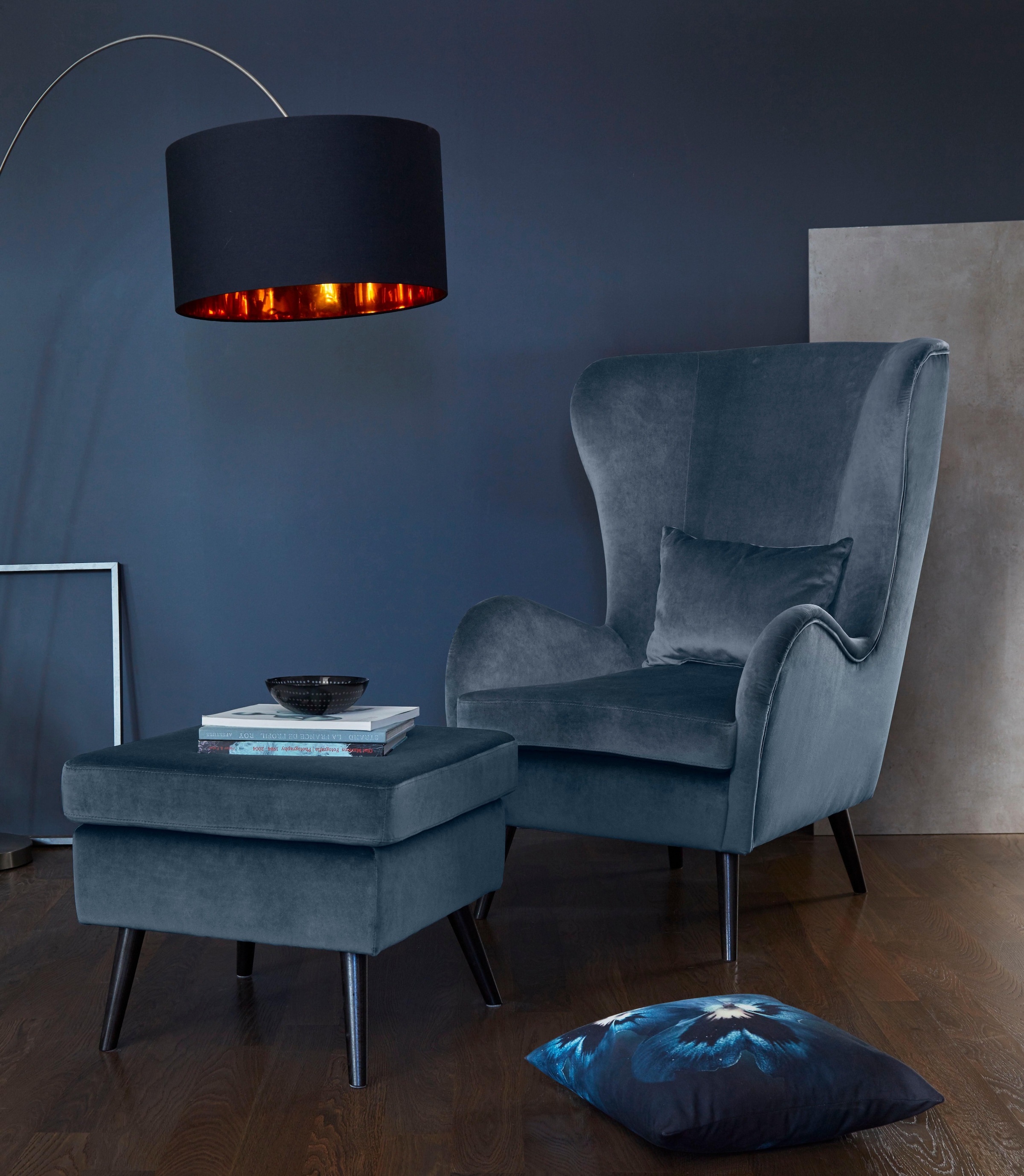 Home affaire Hocker »Salla«, Bezug auch in Luxus-Microfaser in Teddyfelloptik