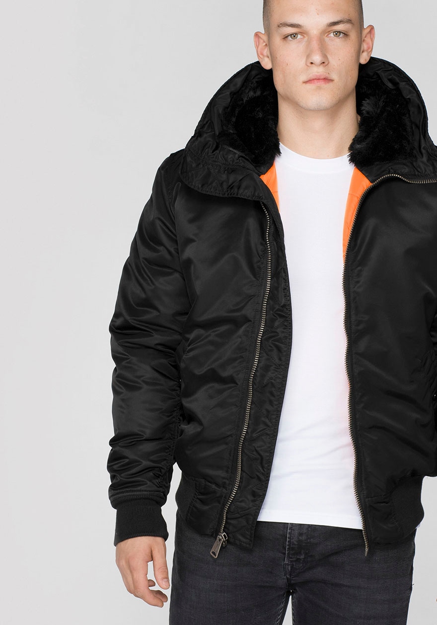 Alpha Industries Bomberjacke »MA-1 HOODED«, mit Kapuze