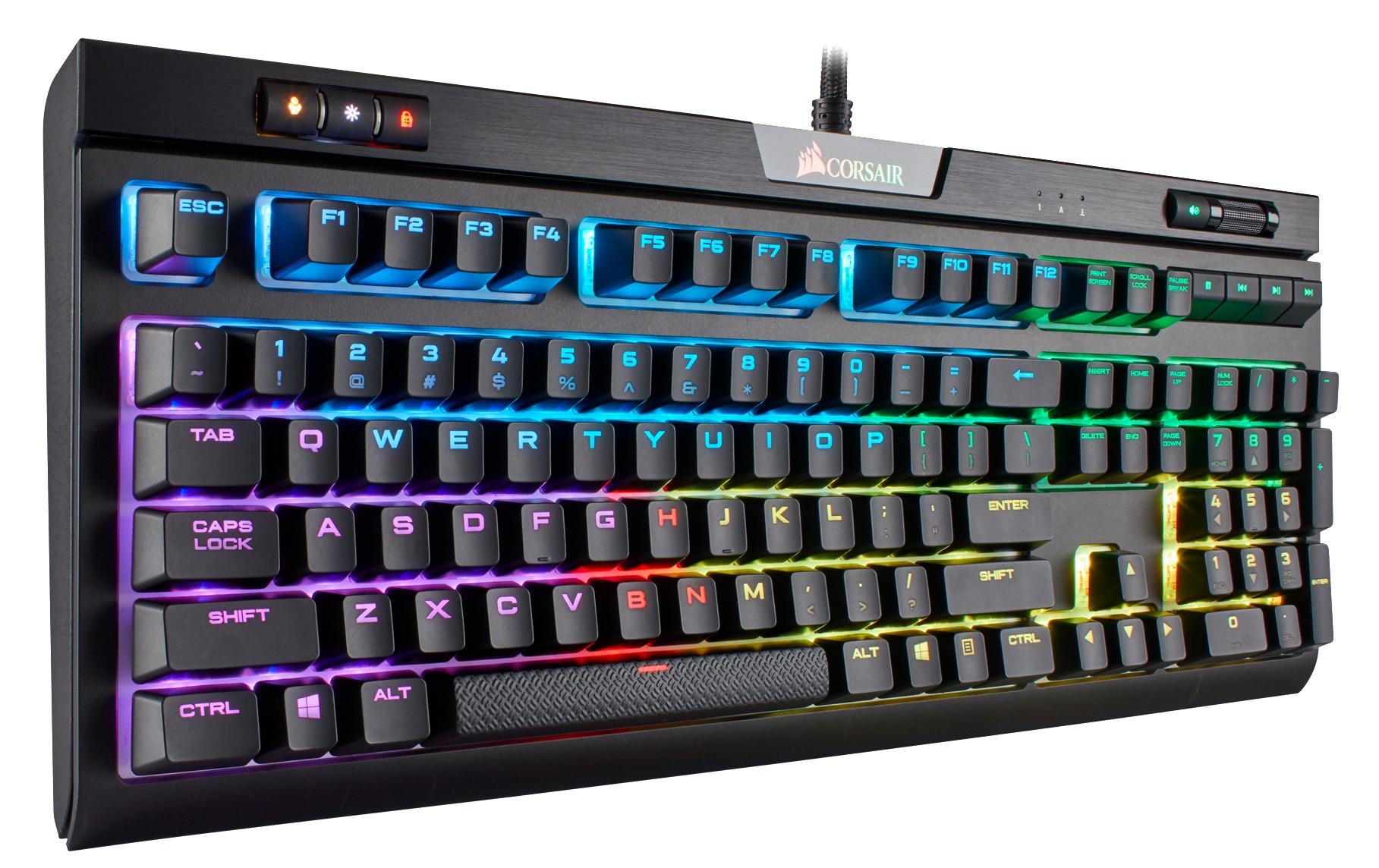 Corsair Gaming-Tastatur »STRAFE RGB MK.2 Cherry MX Silent«, (Ziffernblock)