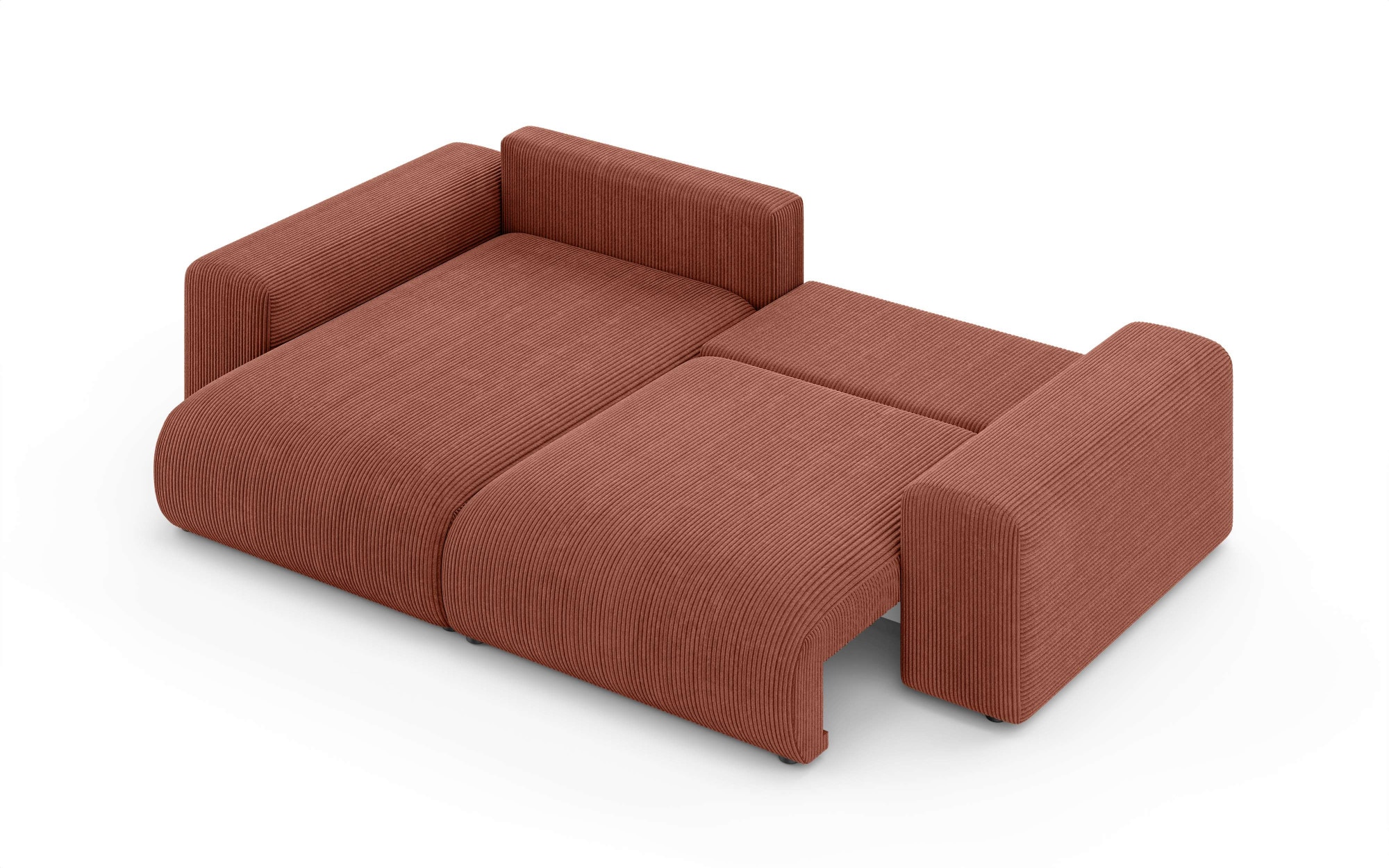 Home affaire Ecksofa »LAKESIDE mit Bettfunktion und Bettkasten, B/T/H 257/166/84 cm«, L-Form, Recamiere beidseitig montierbar, mit Wellenunterfederung