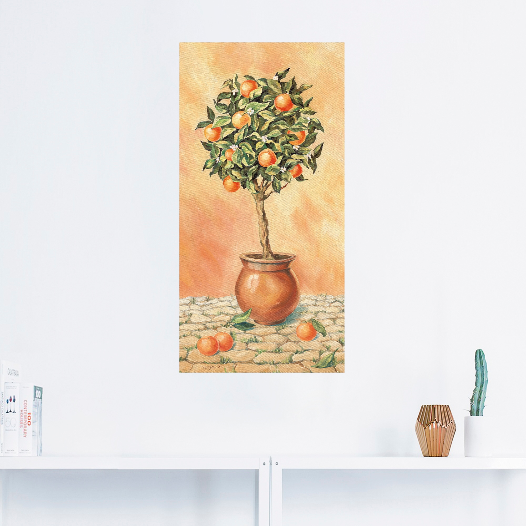 Artland Wandbild »Orangenbaum I«, Pflanzen, (1 St.), als Alubild, Outdoorbild, Leinwandbild, Wandaufkleber, versch. Grössen
