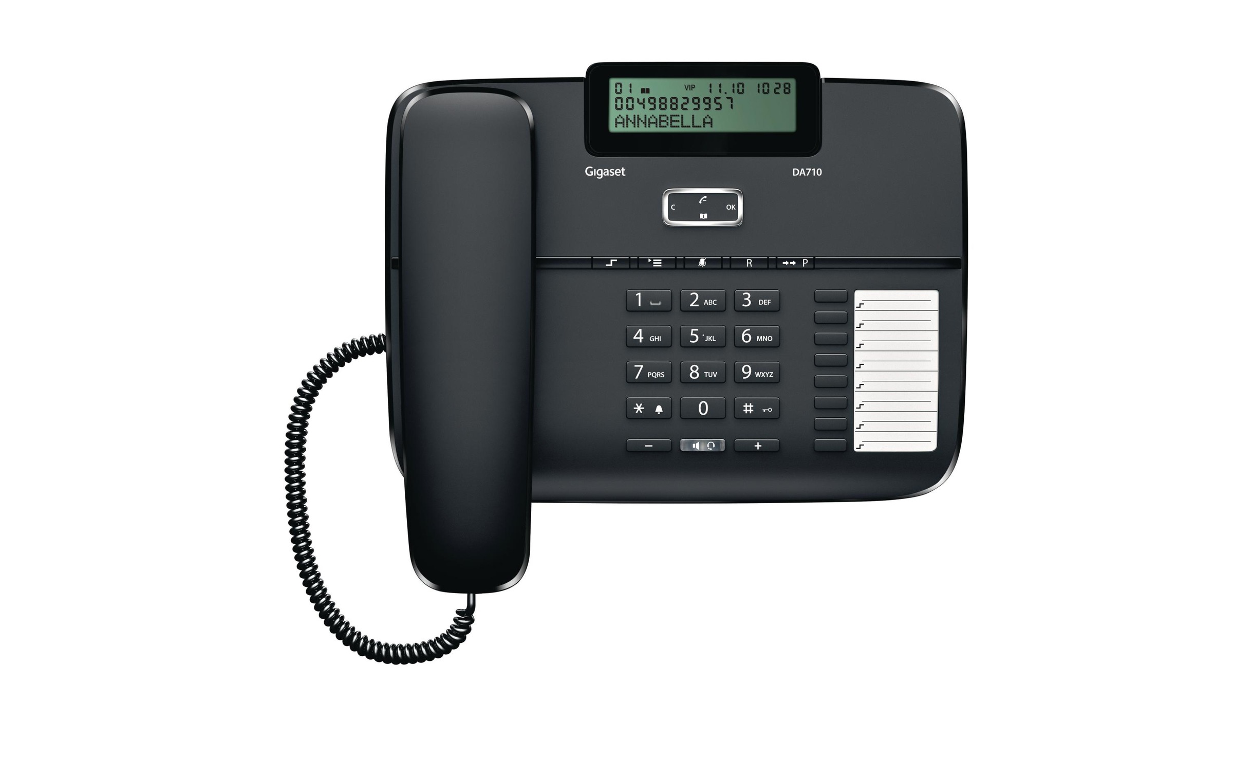 ➥ Gigaset Kabelgebundenes Telefon »DA710 Schwarz« jetzt bestellen |  Jelmoli-Versand | Schnurgebundene Telefone
