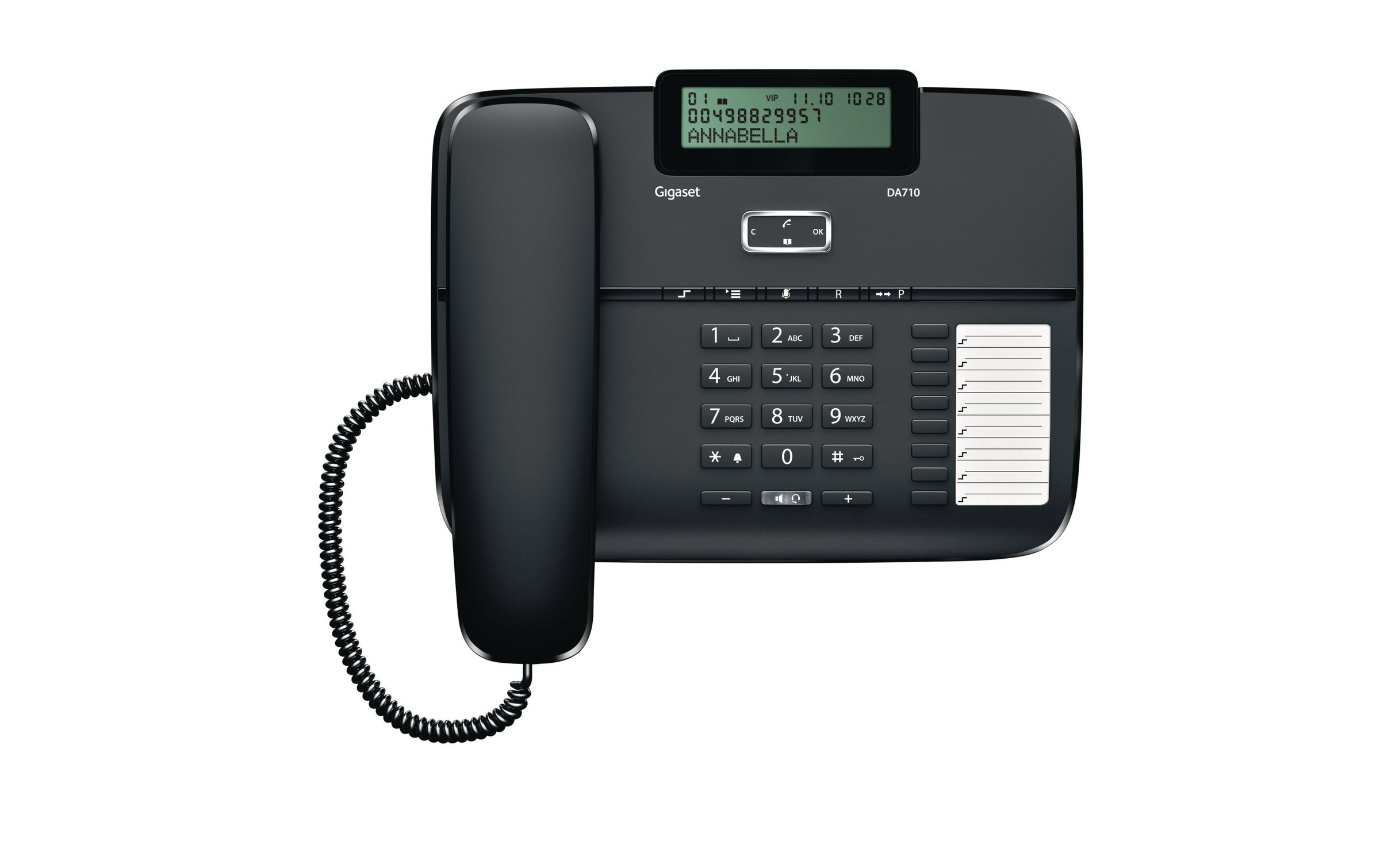Gigaset Kabelgebundenes Telefon »DA710 Schwarz«
