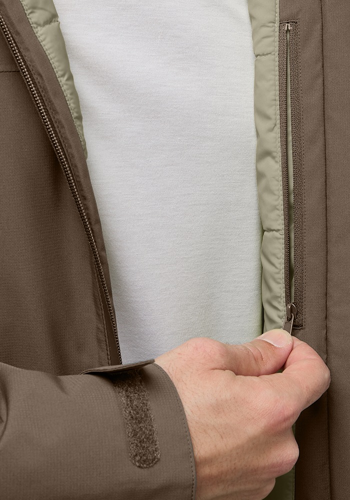 Jack Wolfskin Outdoorjacke »WISPER INS JKT M«, mit Kapuze