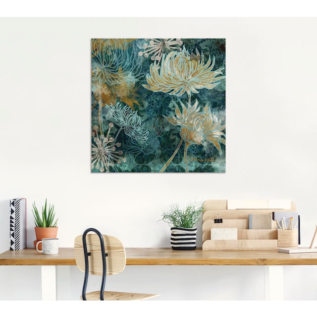 Artland Wandbild »Blaue Chrysanthemen I«, Blumen, (1 St.), als Alubild,  Leinwandbild, Wandaufkleber oder Poster in versch. Grössen online shoppen |  Jelmoli-Versand