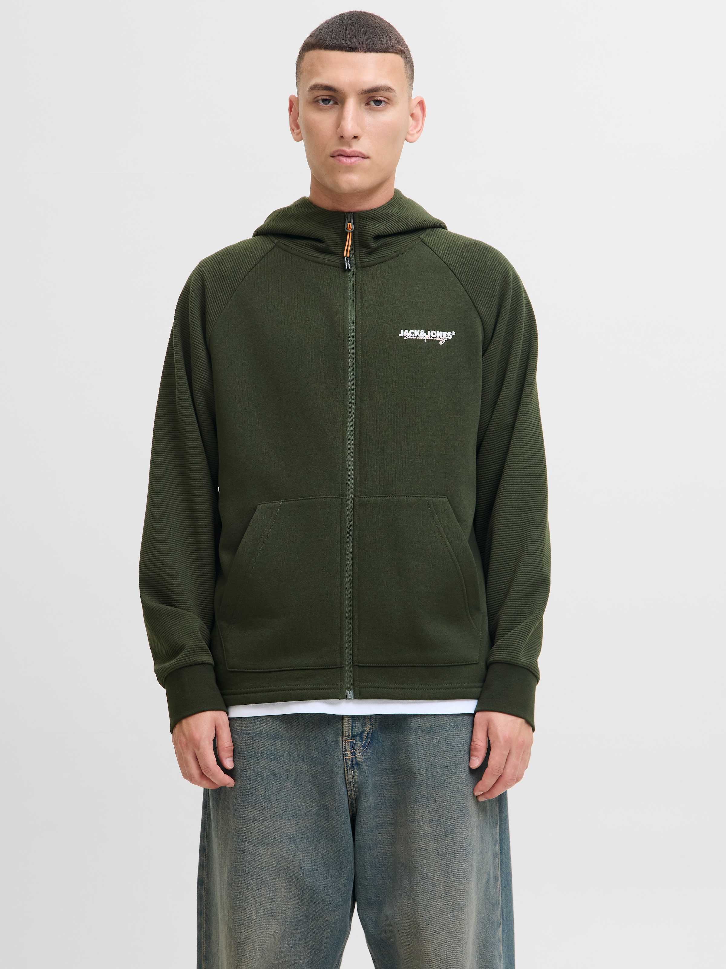 Jack & Jones Kapuzensweatshirt »JJTHATCHER SWEAT ZIP HOOD«