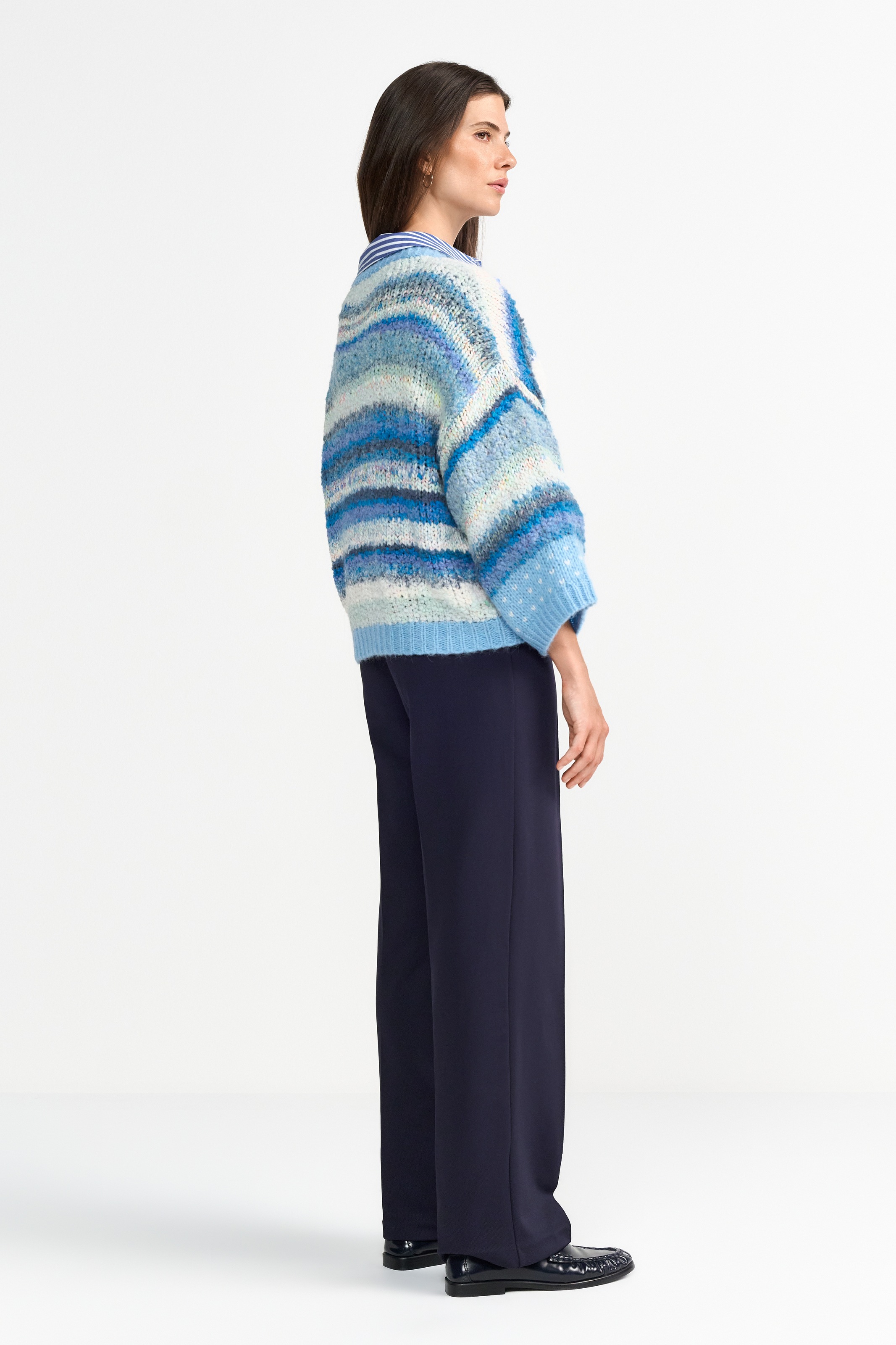 RICHROYAL Strickjacke, Mit V-Ausschnitt