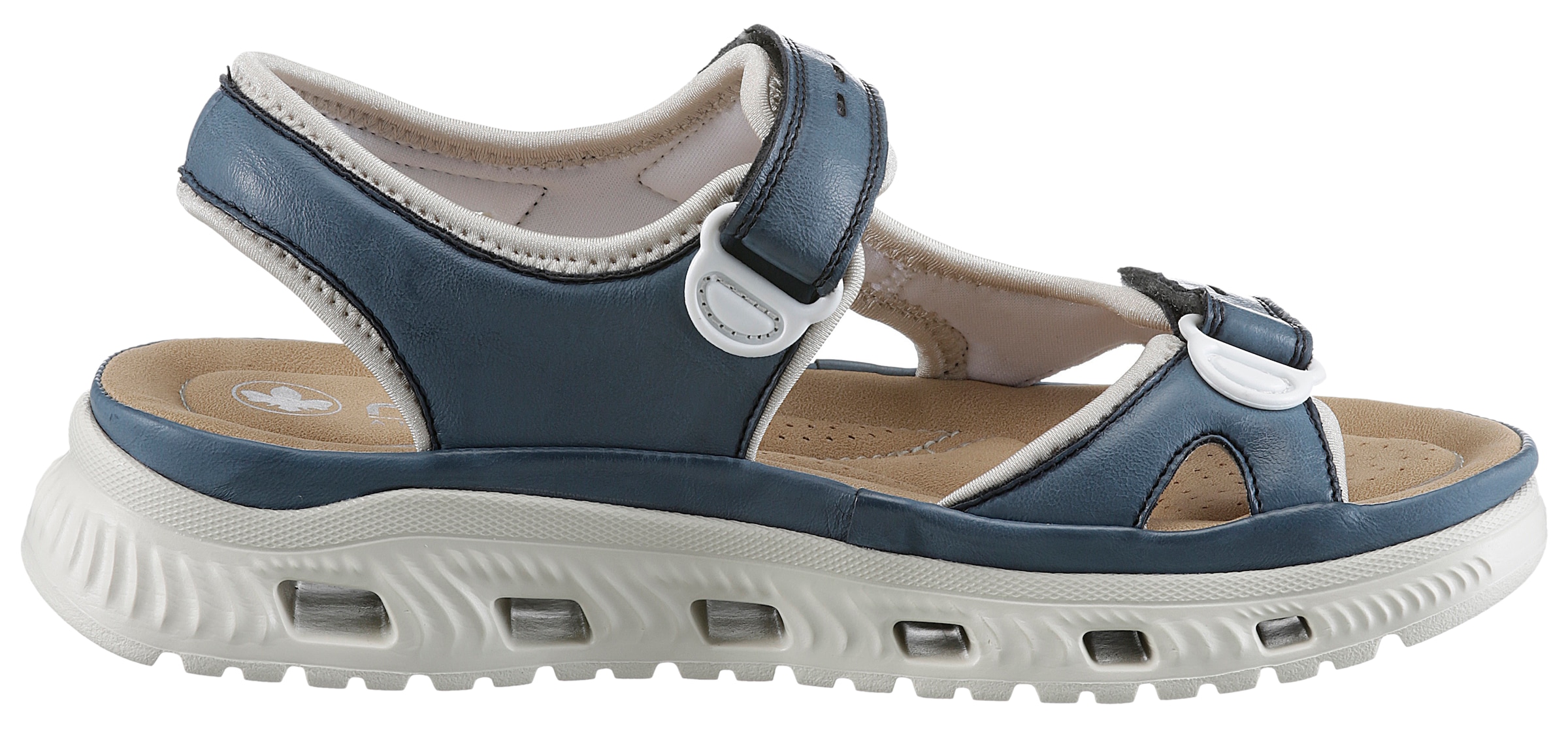 Rieker Sandale »Outdoorsandale«, Sommerschuh, Sandalette, Plateauabsatz, mit Klettverschlüssen