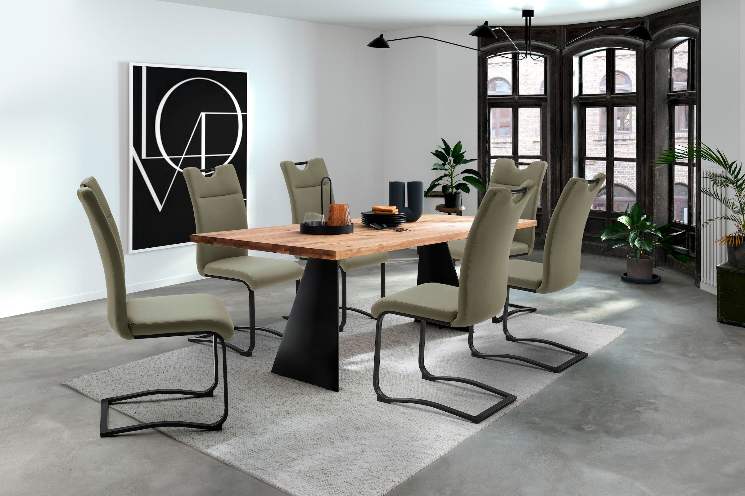 MCA furniture Esstisch bestellen Massiv Wildeiche | FSC-Zertifiziert Esstisch Tisch, Massivholz »Goa«, Jelmoli-Versand online in