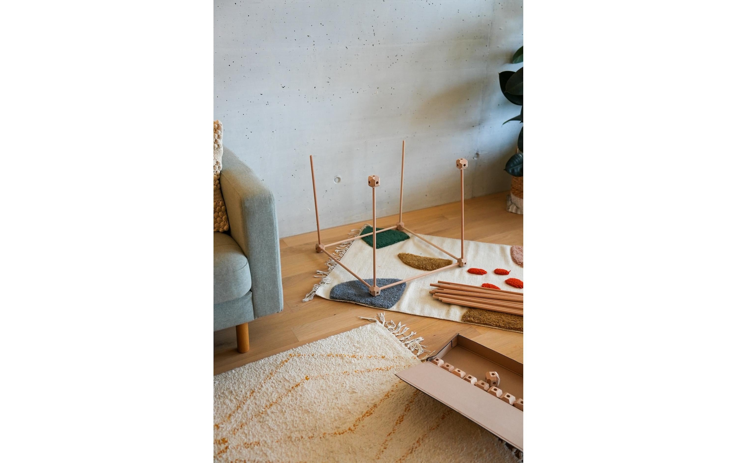 Konstruktions-Spielset »Hüttenheld gross 112 Teile«, Holzart: Buche (Schweiz)