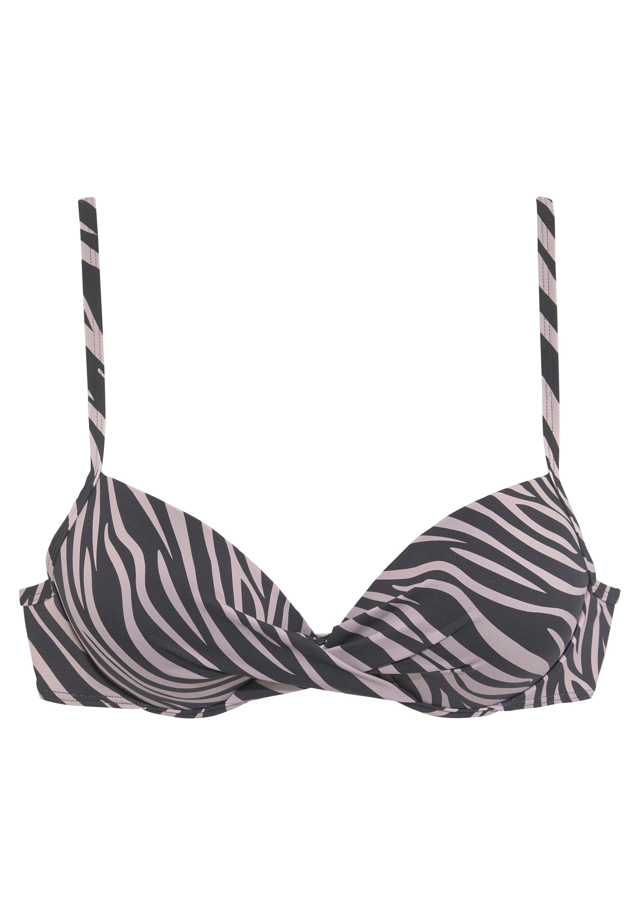 LASCANA Push-Up-Bikini-Top »Kaa«, im Animal-Design