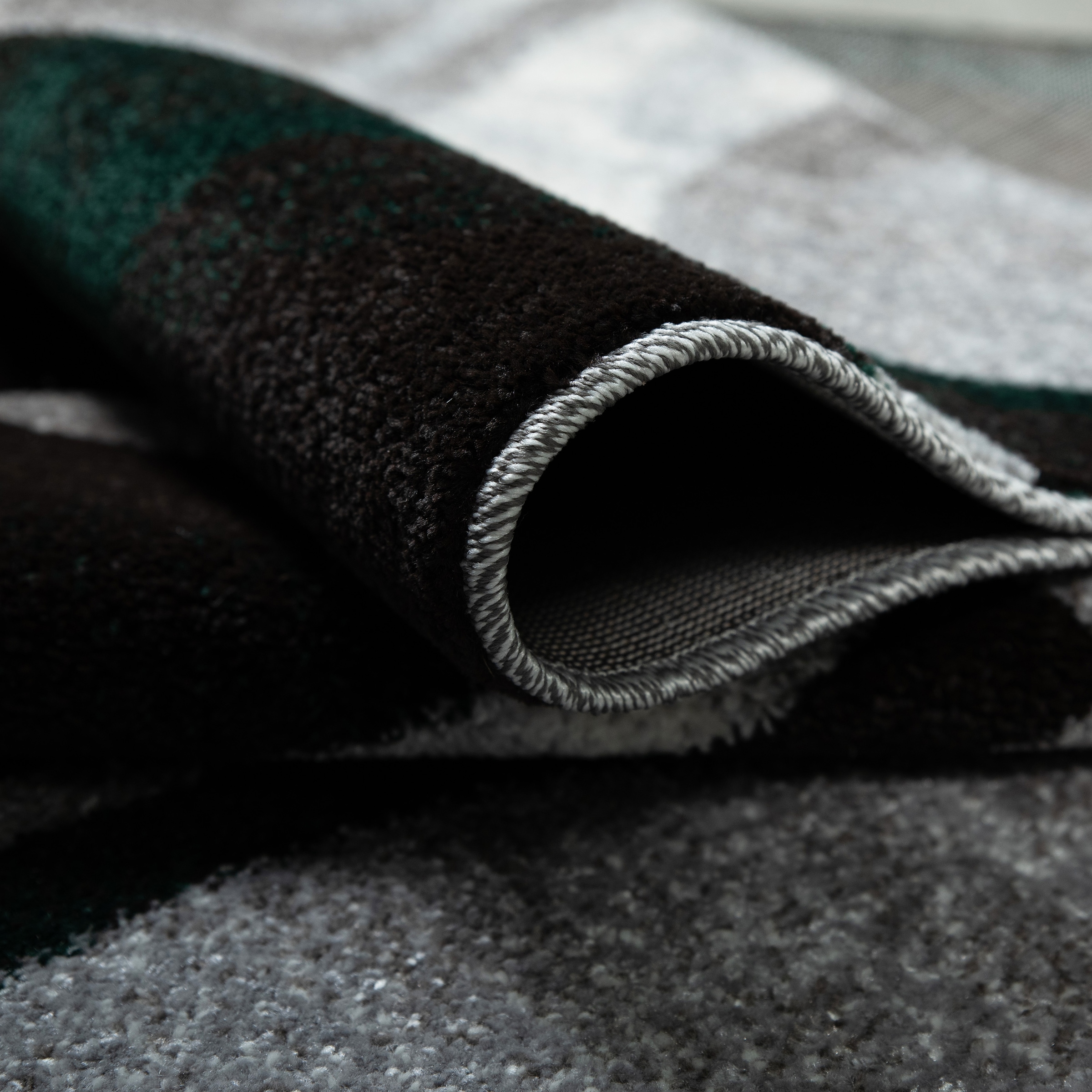 my home Teppich »Joas«, rechteckig, 9 mm Höhe, besonders weicher Kurzflor in modernem Wellen Muster, leichter Glanz