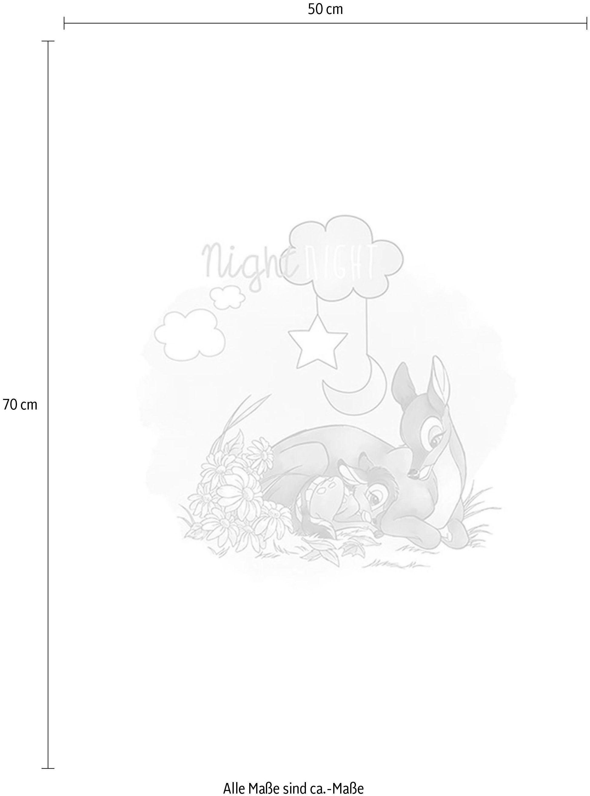 Komar Bild »Bambi Good Night«, Disney, (1 St.), Wandbild zur Dekoration im Kinderzimmer - ohne Rahmen