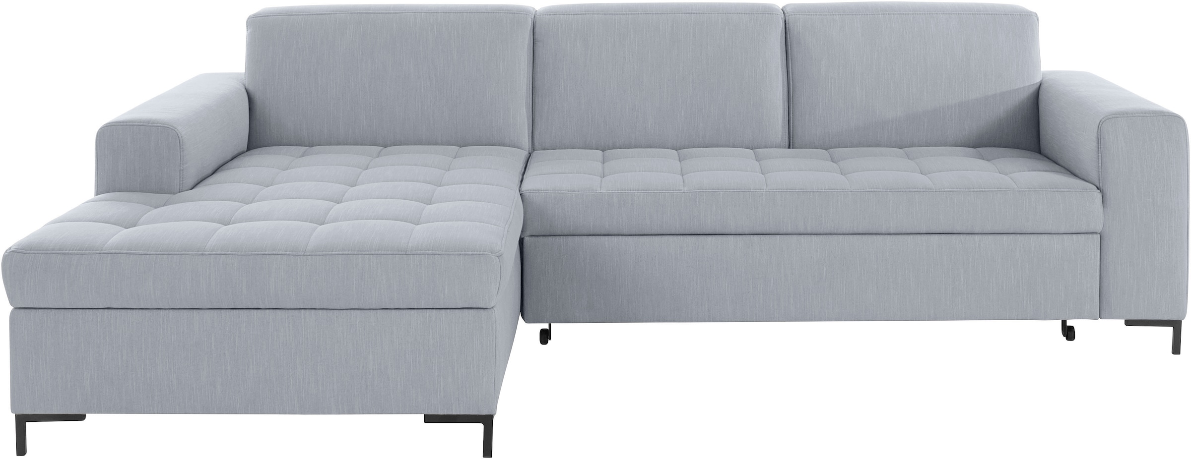GOODproduct Ecksofa »Grazzo L-Form«, hochwertige Stoffe aus recyceltem Material, Steppung im Sitzbereich