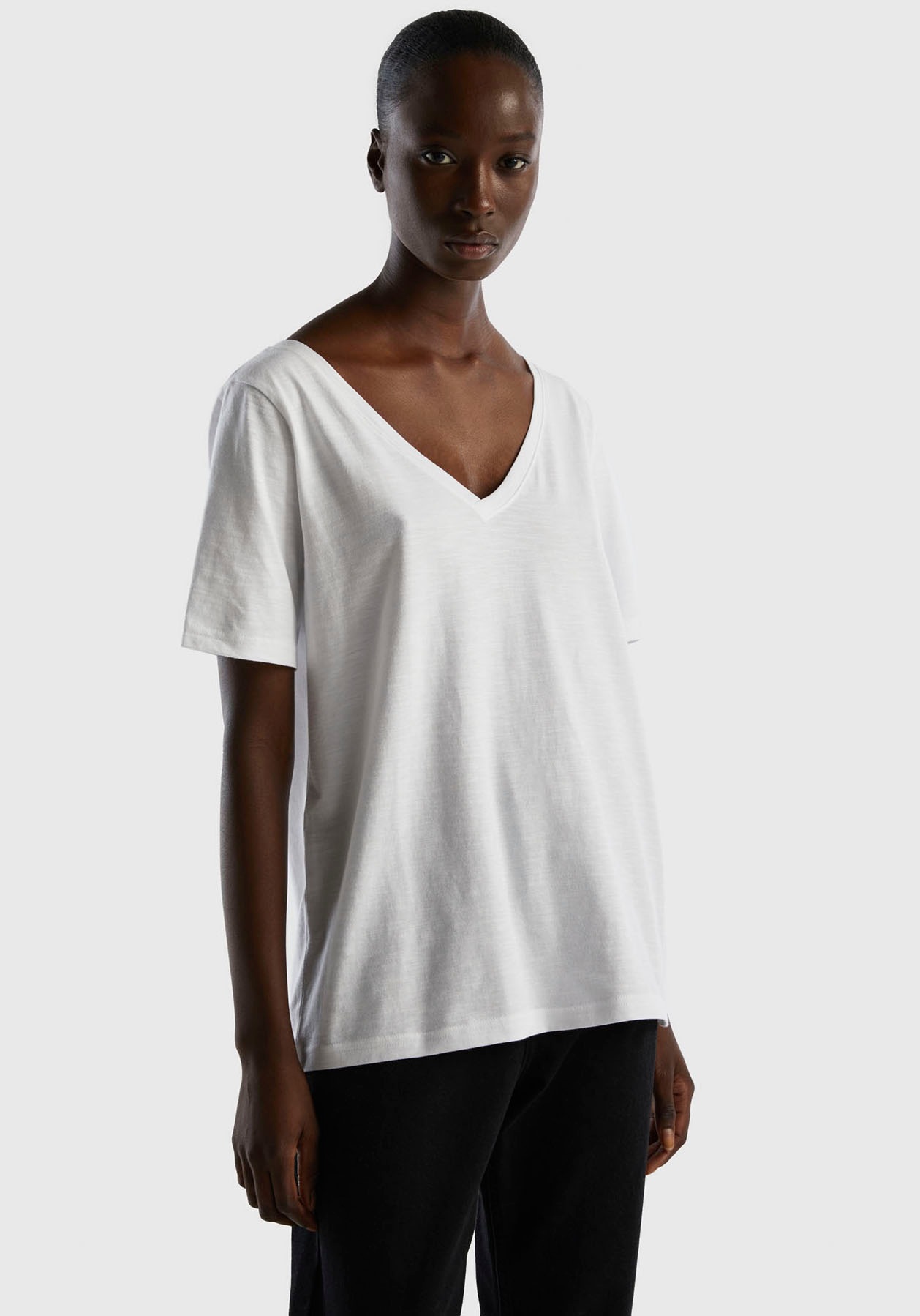 United Colors of Benetton T-Shirt, aus Flammgarnjersey