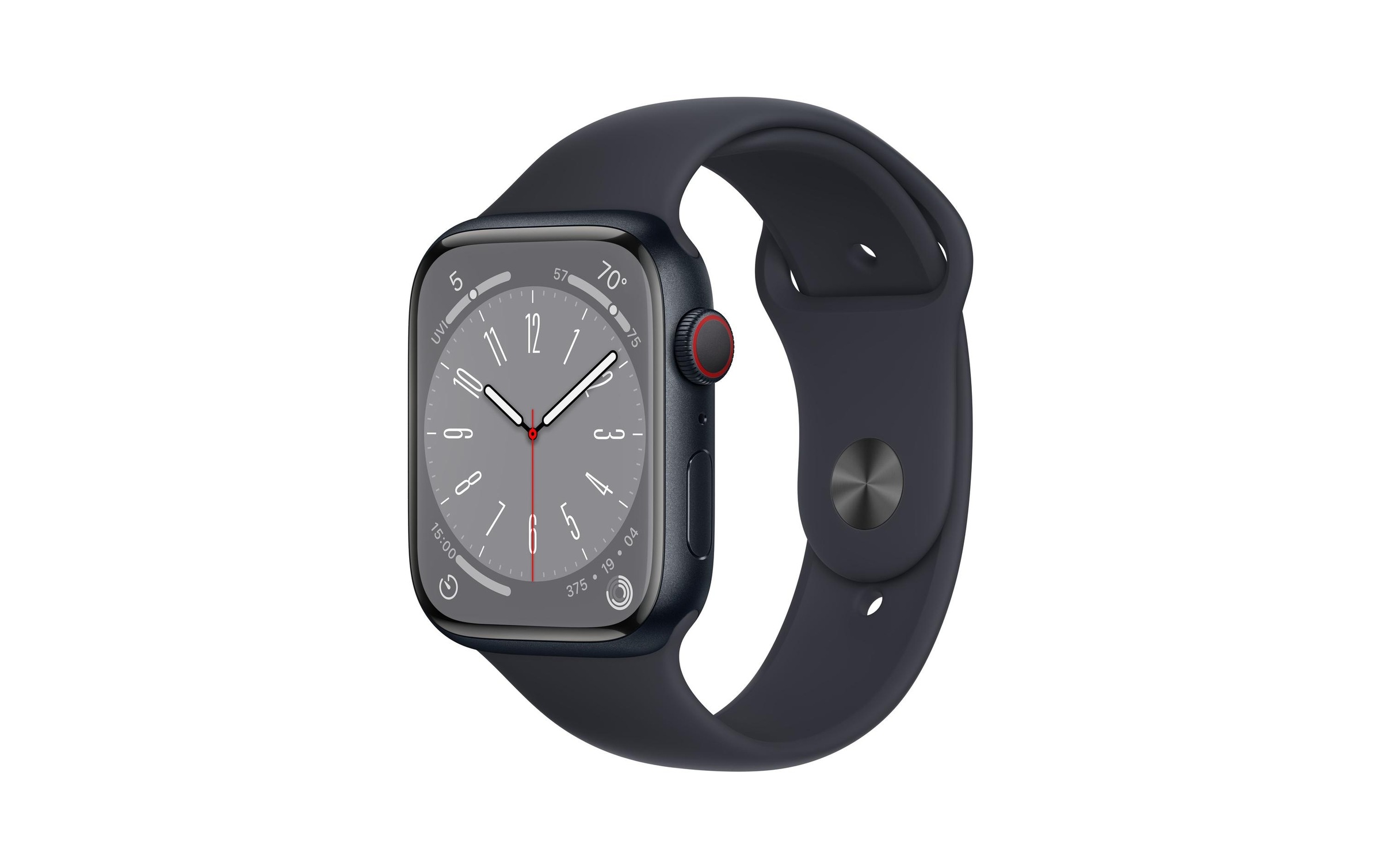 Apple Smartwatch »S8, GPS + Cellular, 45mm Midnight Alu«, (Watch OS MNK43FD/A) kaufen
