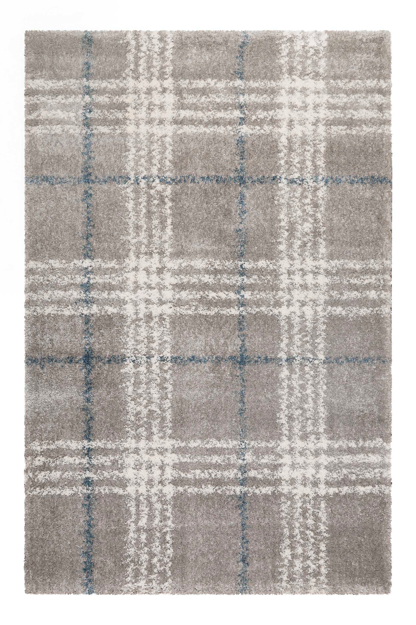 Esprit Hochflor-Teppich »Nora ESP-80336«, rechteckig, 30 mm Höhe, Shaggy, Langflor, mit Karo-Muster, Wohnzimmer