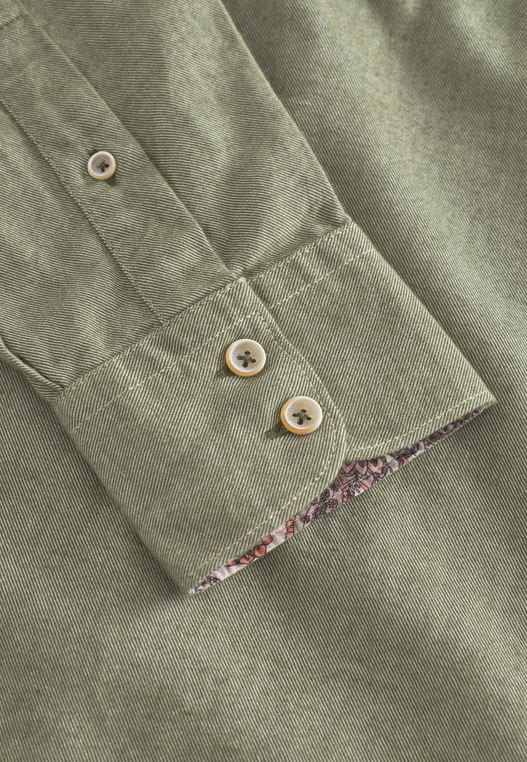 colours & sons Langarmhemd »colours & sons Langarmhemd Shirt Brushed Twill«