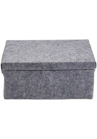 Aufbewahrungsbox »Stone 31 x 21 x 14 cm, Grau«, (1 St.)