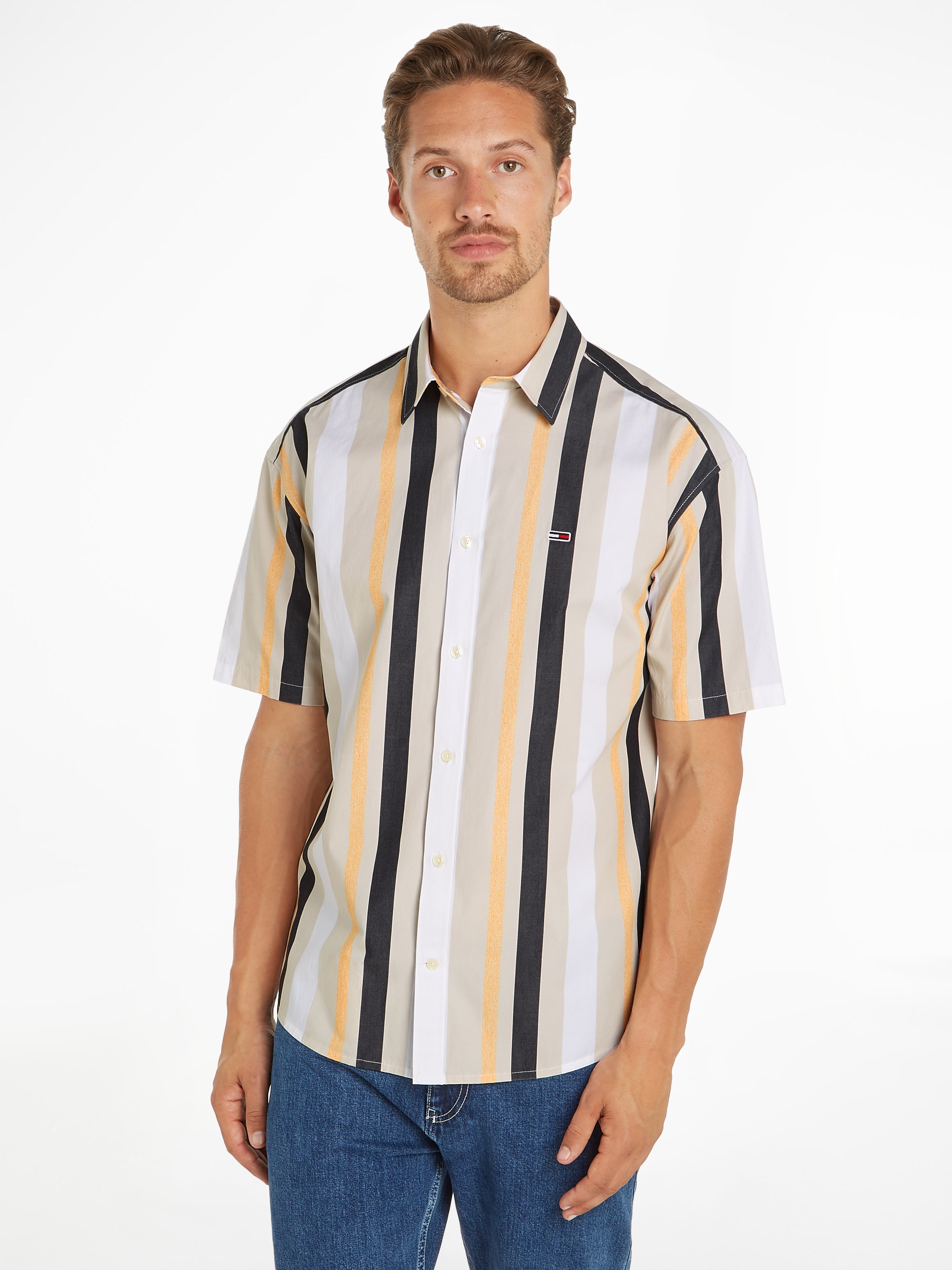 Kurzarmhemd »TJM RLX STRIPES SHIRT«, mit mehrfarbigen Streifen