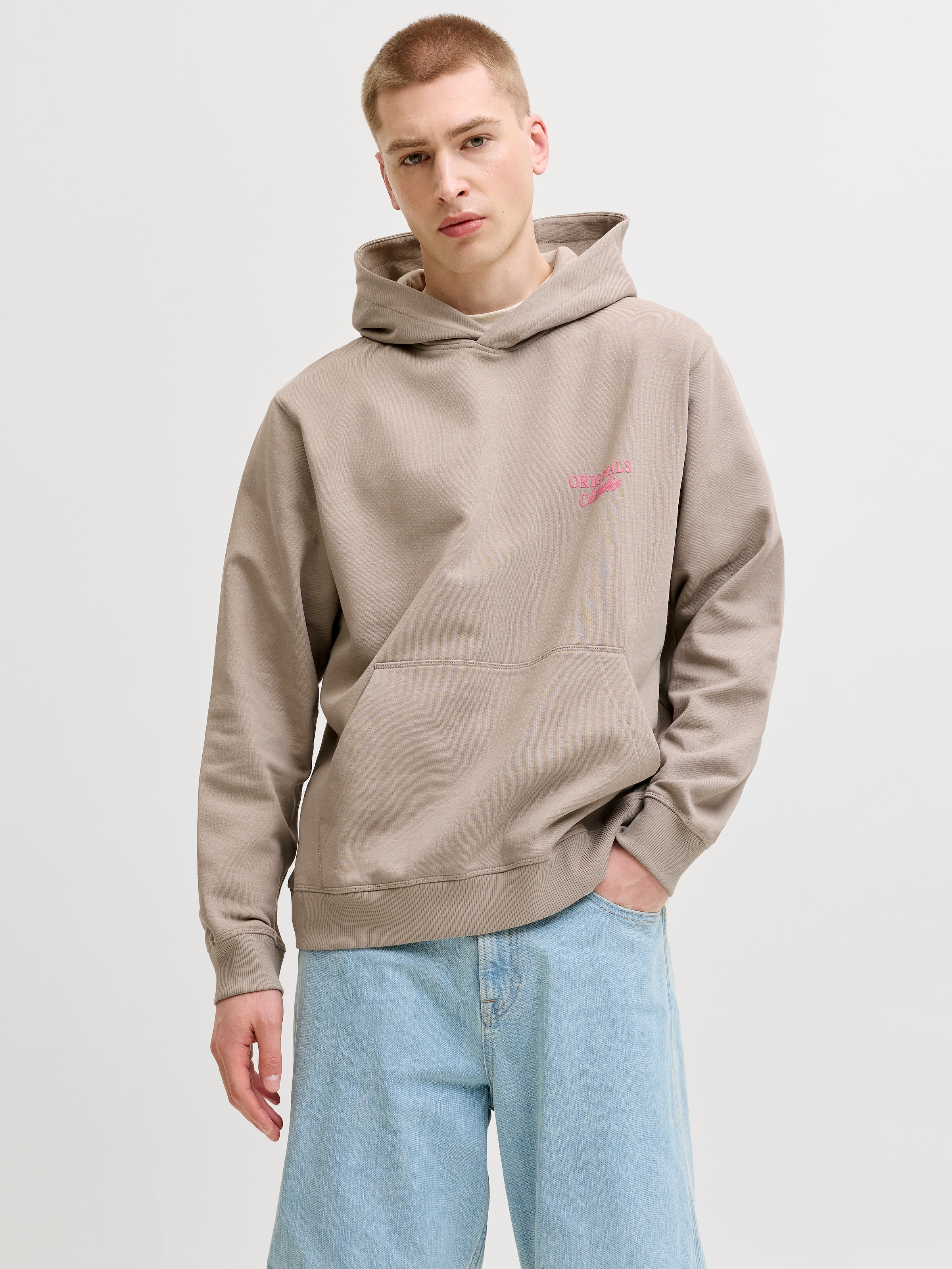 Jack & Jones Kapuzensweatshirt "JORNORREBRO TYPO BACK SWEAT HOOD SN", mit Print