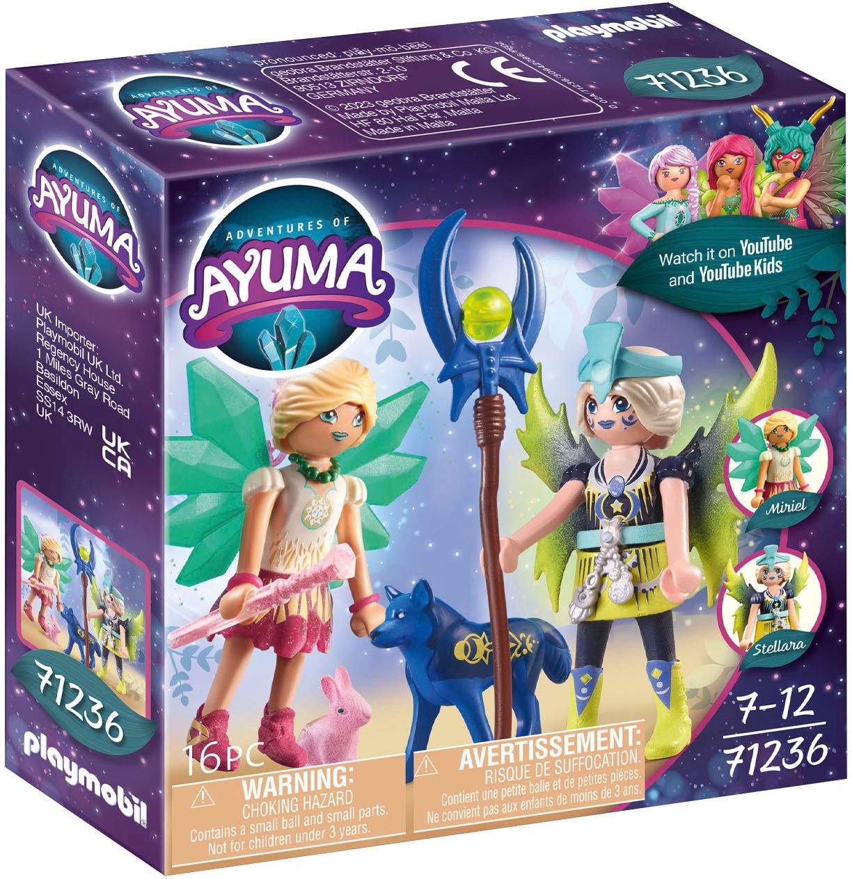 Playmobil® Konstruktions-Spielset »Crystal- und Moon Fairy mit Seelentieren (71236), Adventures of Ayuma«, (16 St.), Made in Europe