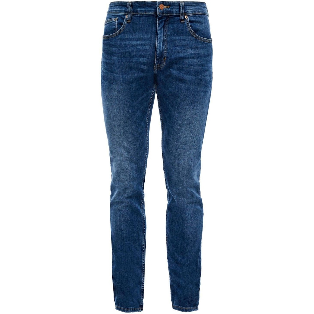 QS Straight-Jeans »RICK«, mit leichter Used-Waschung