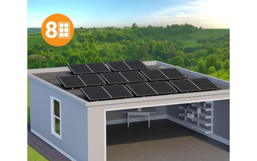 Solarmodul »Solar-pac 3000 Flachdach Solis 3000 kWh/a«