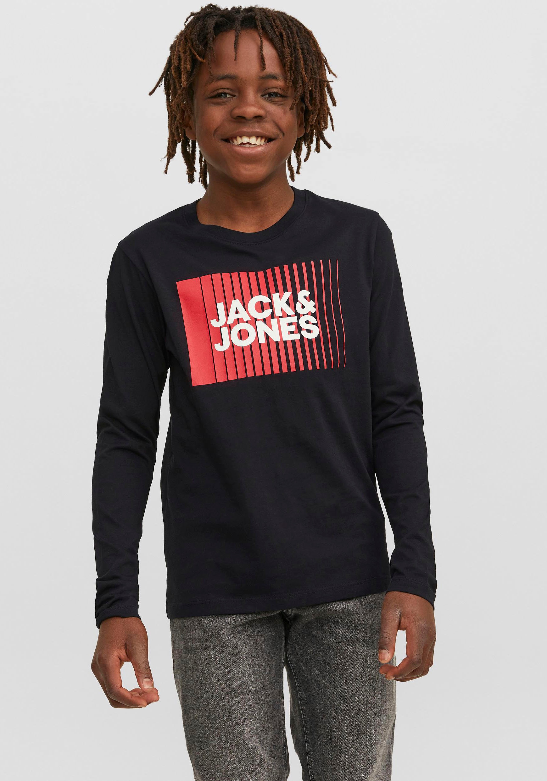 Jack & Jones Junior Langarmshirt »JJECORP LOGO TEE PLAY LS O-NECK NOOS JNR«