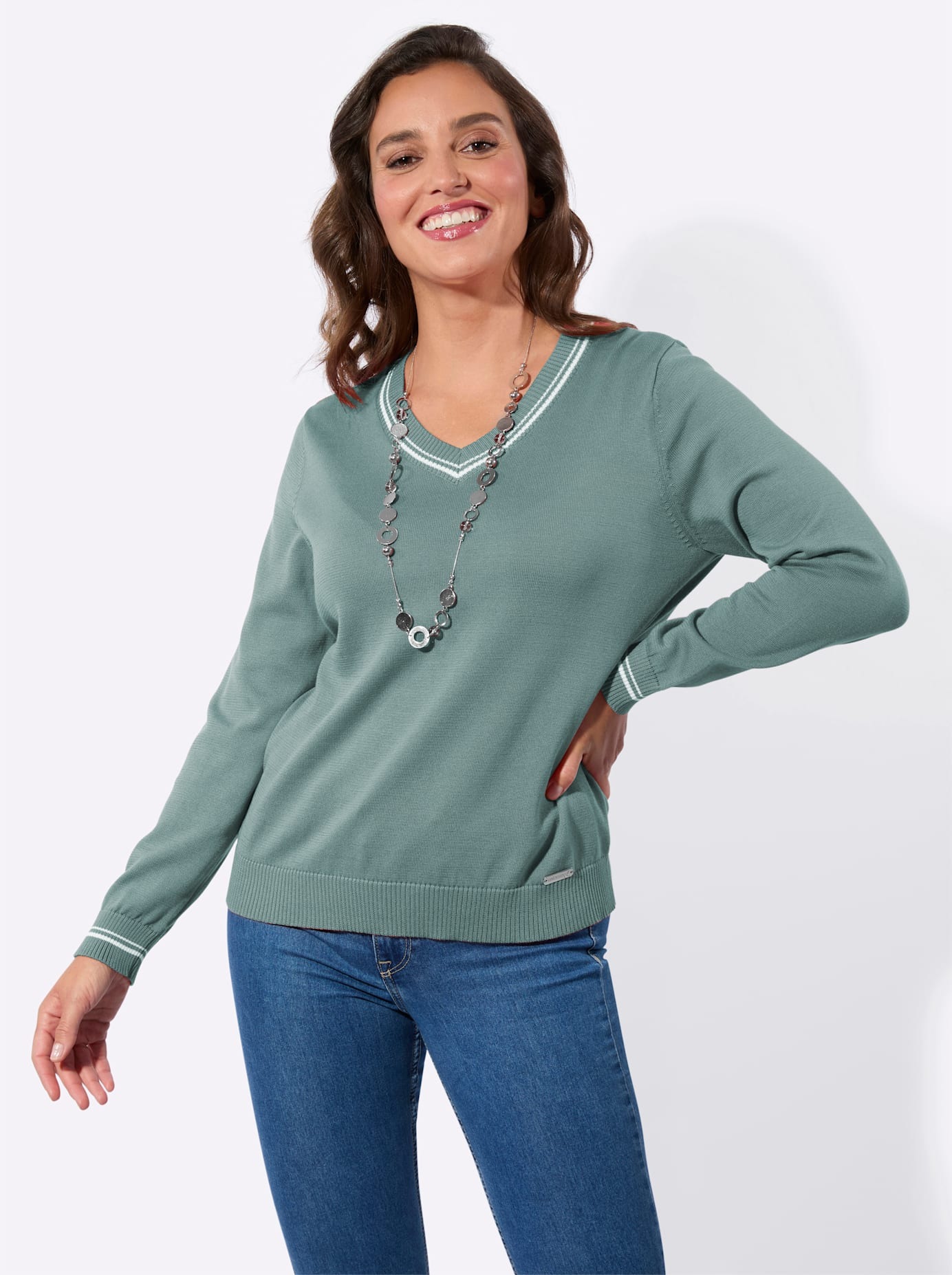 Casual Looks V-Ausschnitt-Pullover »V-Pullover«