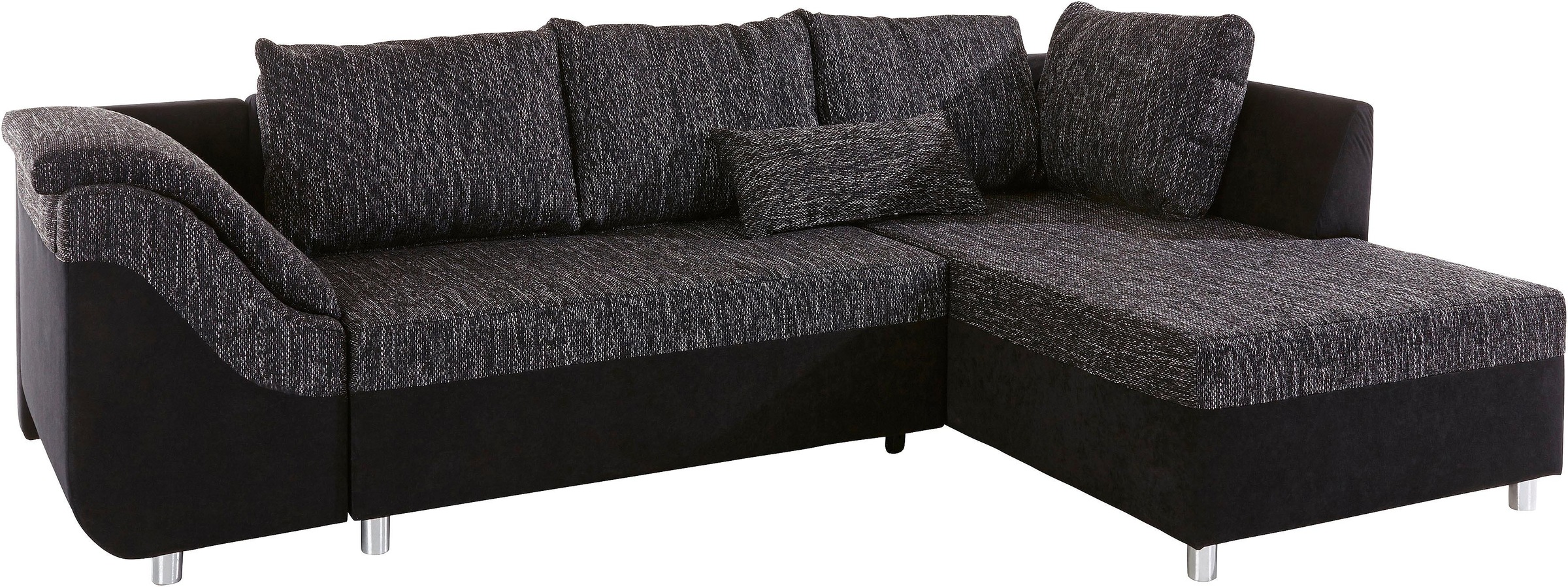 COLLECTION AB Ecksofa »Sally L-Form«, mit und ohne Bettfunktion, inklusive loser Rücken- und Zierkissen