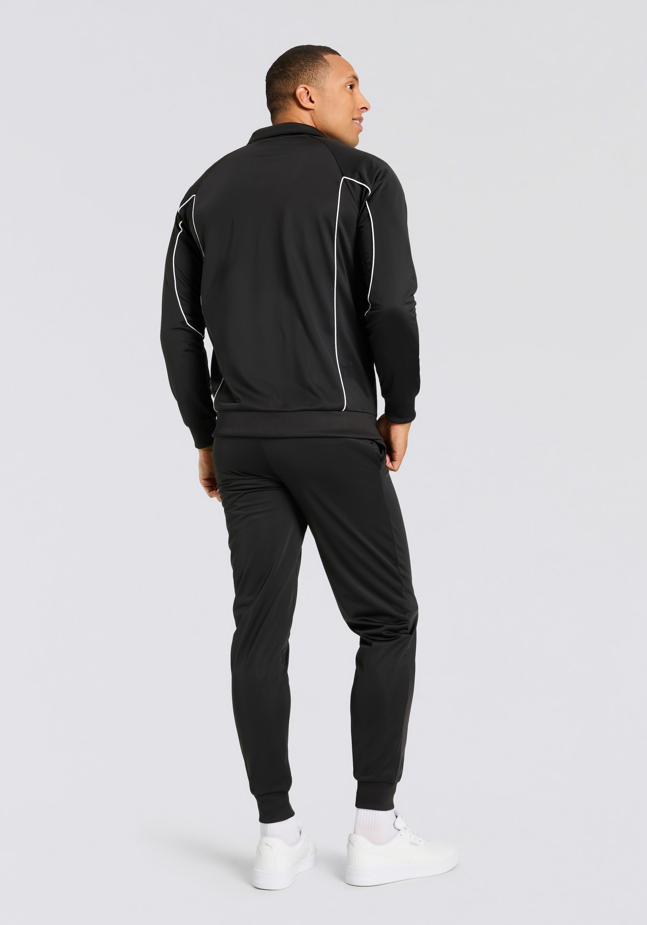PUMA Trainingsanzug »POLY PIPING SUIT«, (2 tlg.)