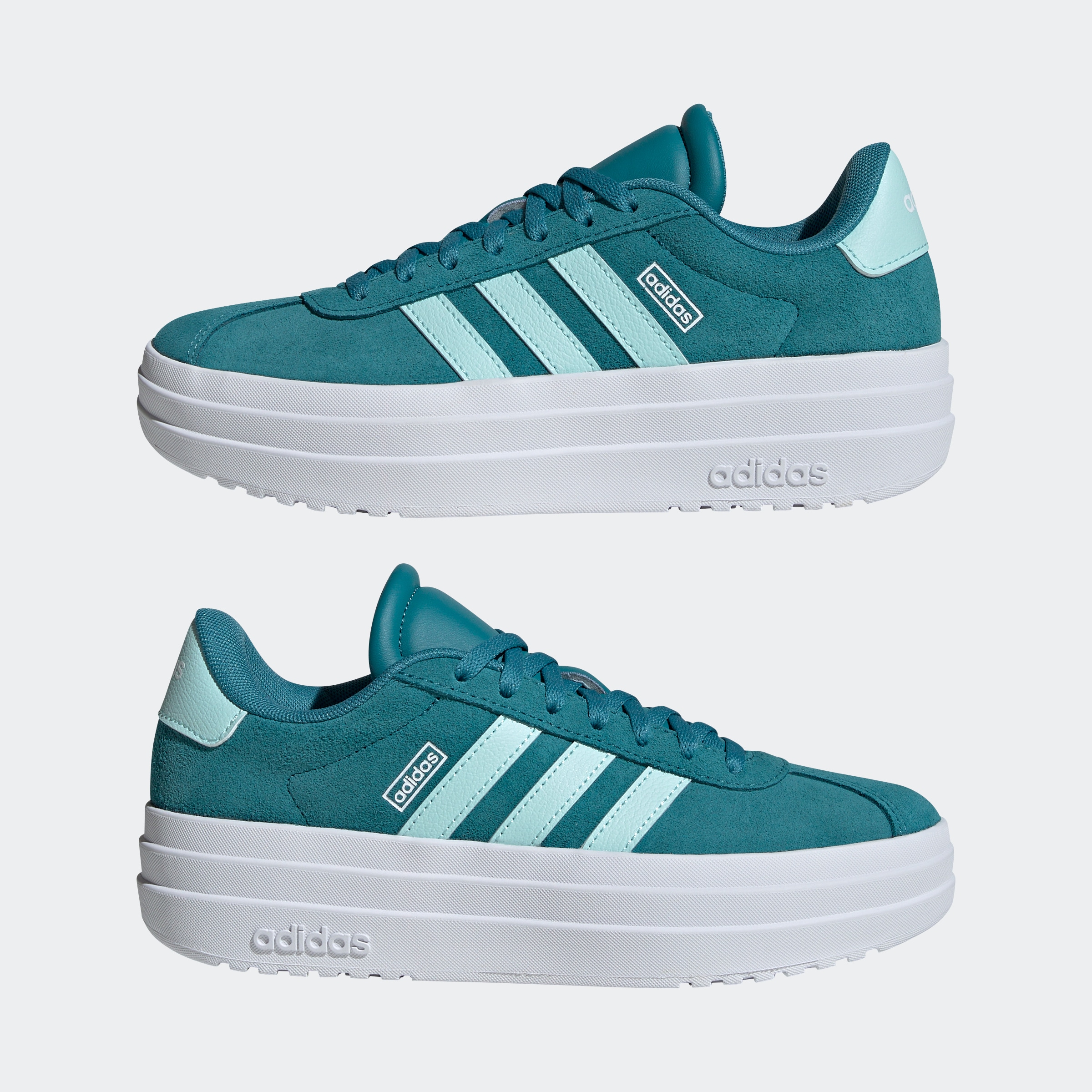 adidas Sportswear Sneaker »VL COURT BOLD LIFESTYLE KIDS«, Design auf den Spuren des adidas Gazelle Bold