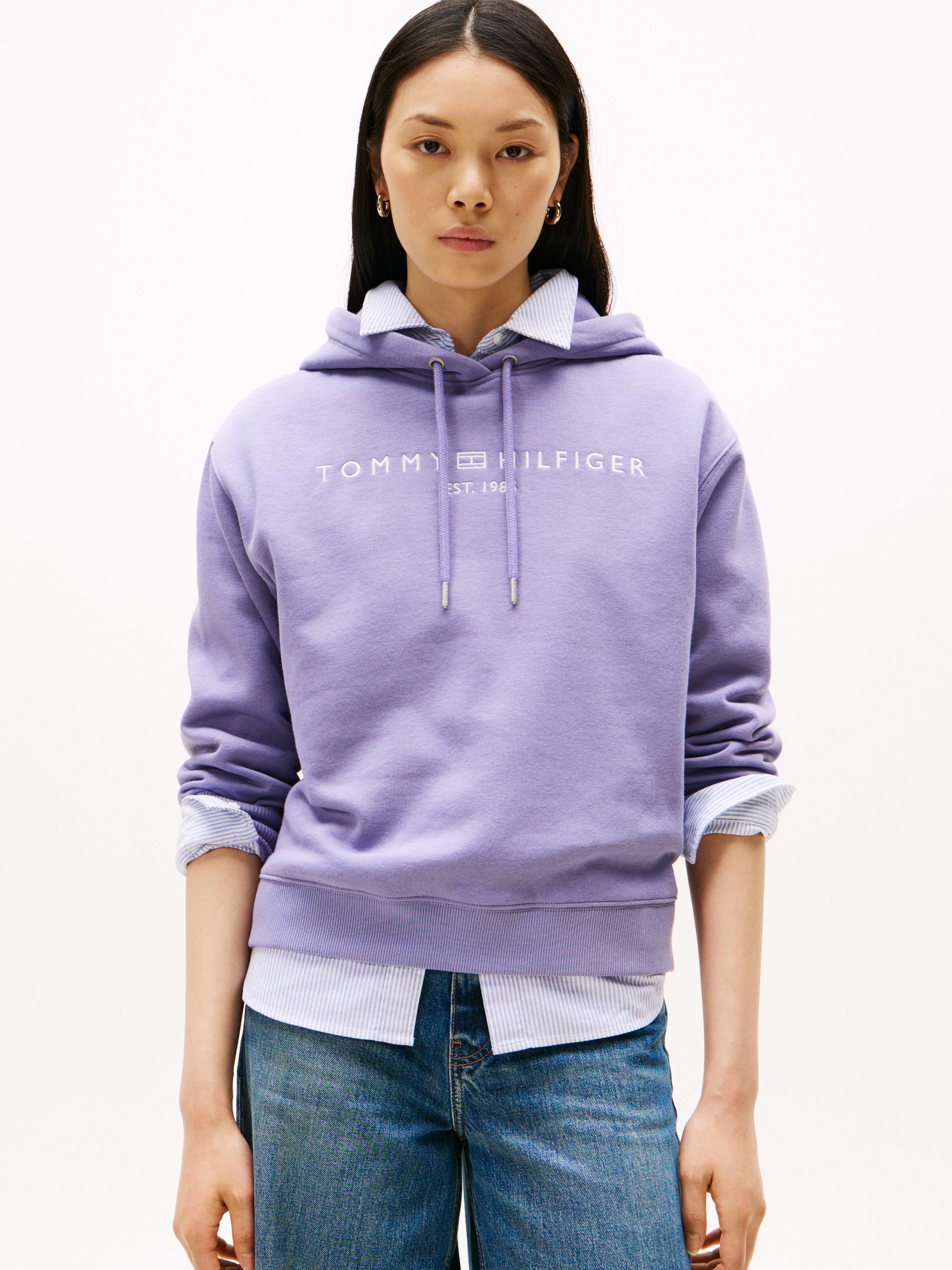 Tommy Hilfiger Kapuzensweatshirt »MDRN REG CORP LOGO HOODIE«, mit gesticktem Logo-Schriftzug
