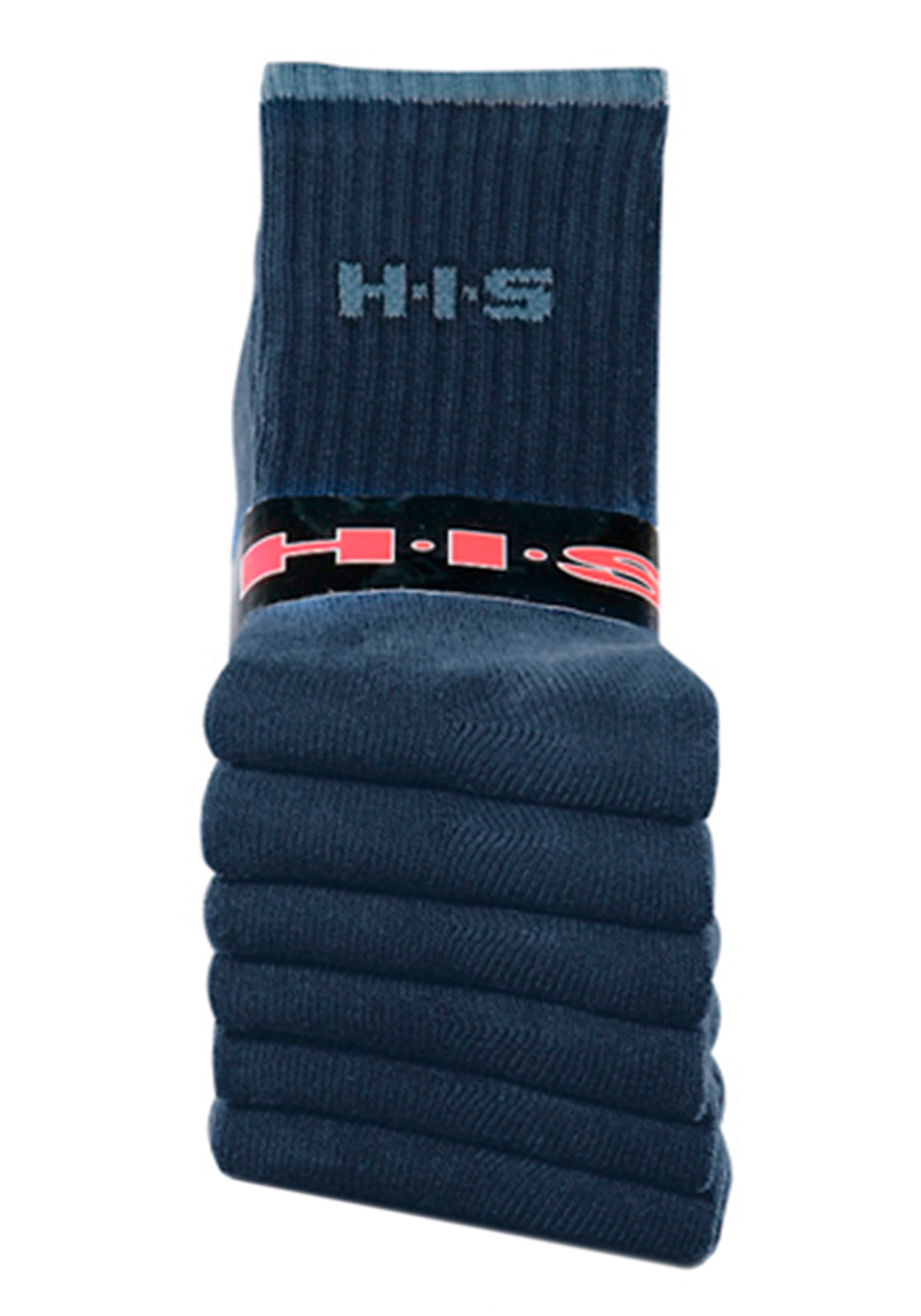 H.I.S Sportsocken Packung, 6 Paar tlg. mit Frottee & verstärkten Belastungszonen