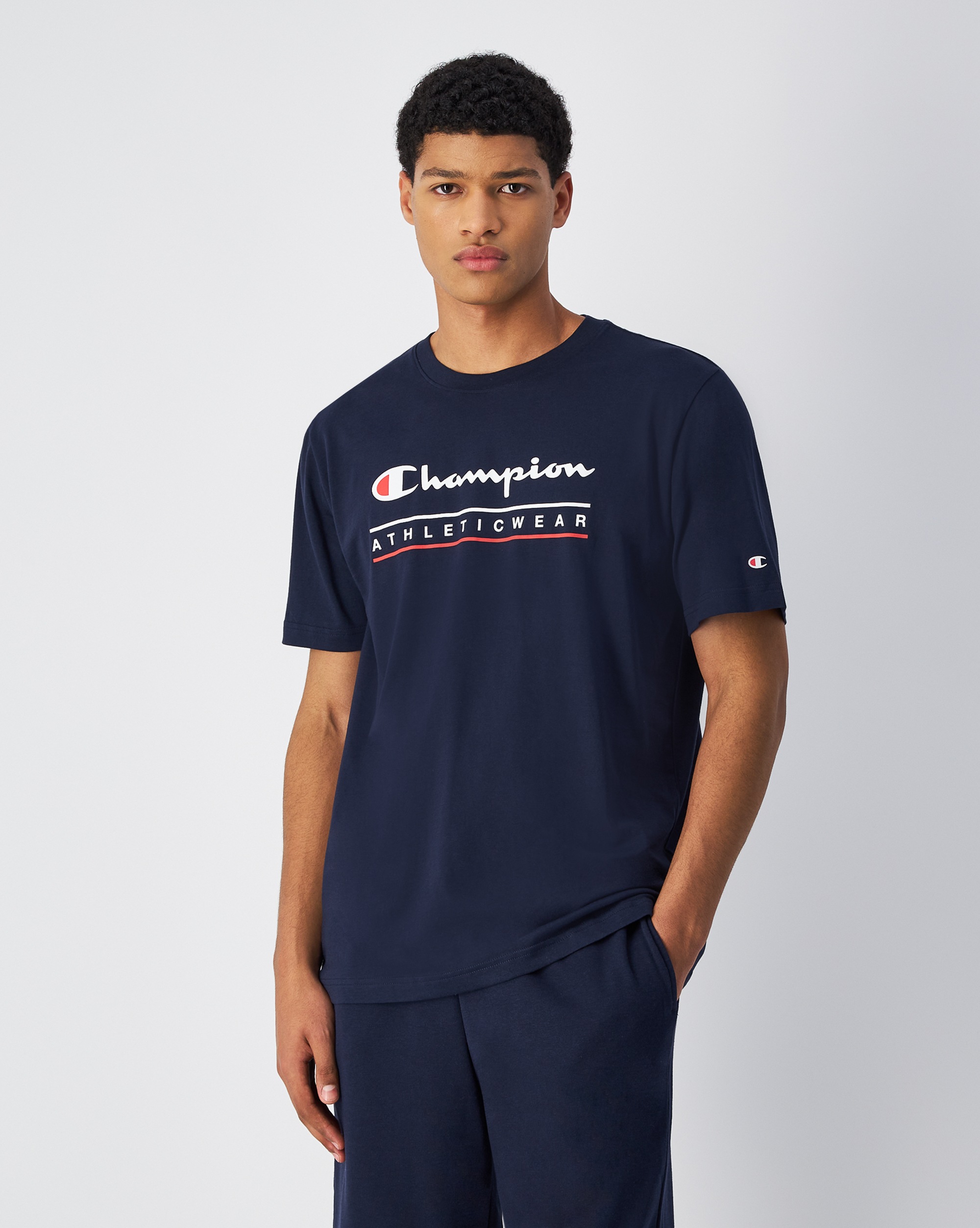 Champion T-Shirt für Erwachsene, sportlicher Stil, aus Baumwolle
