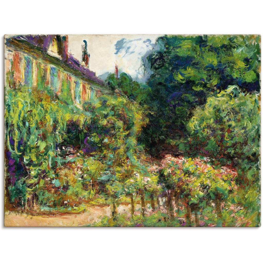 Artland Leinwandbild »Das Haus des Künstlers in Giverny. 1913«, Garten, (1 St.)